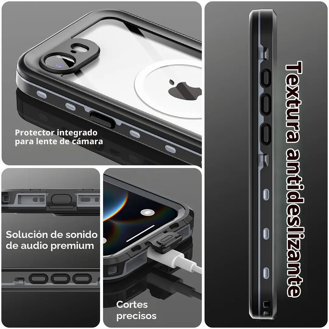 Carcasa Impermeable Con Magsafe Para iPhone 17e/16e 8