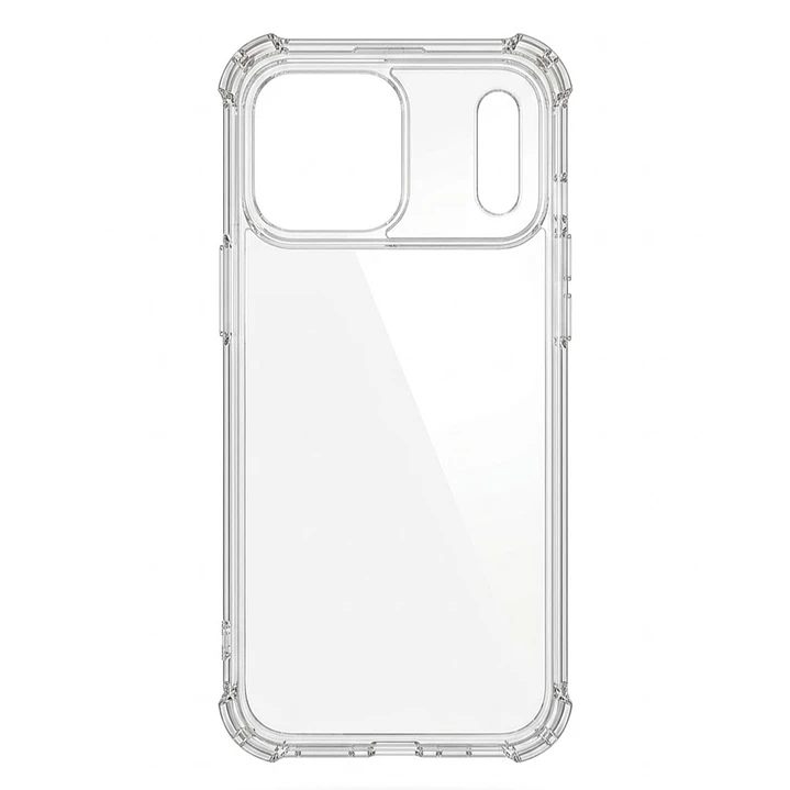 Funda Transparente Para iPhone 18 Pro + Protector Lentes 3