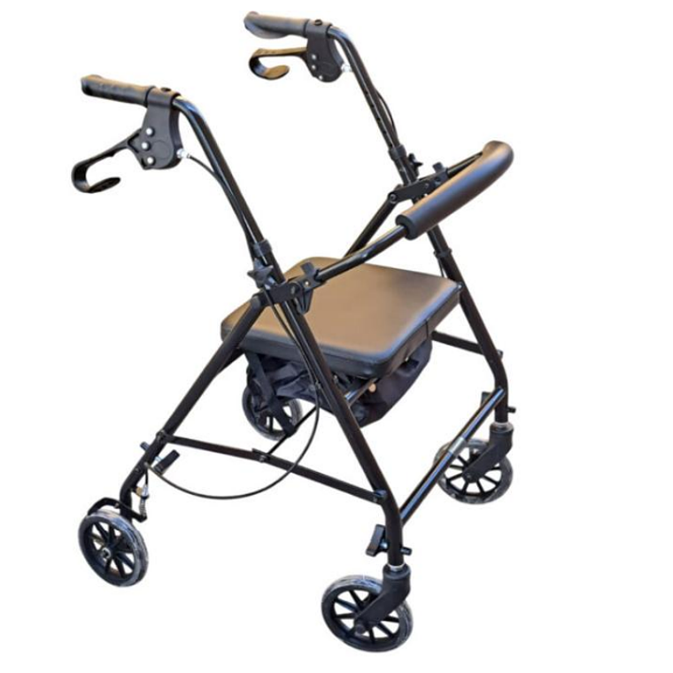 Andador tipo Roller para adulto mayor con asiento, respaldo y ruedas 1