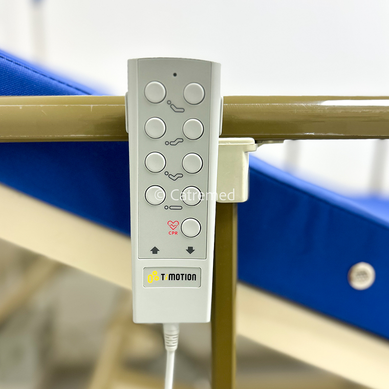 Cama Clínica Eléctrica 4 Posiciones Premium + Colchón 8cm 2