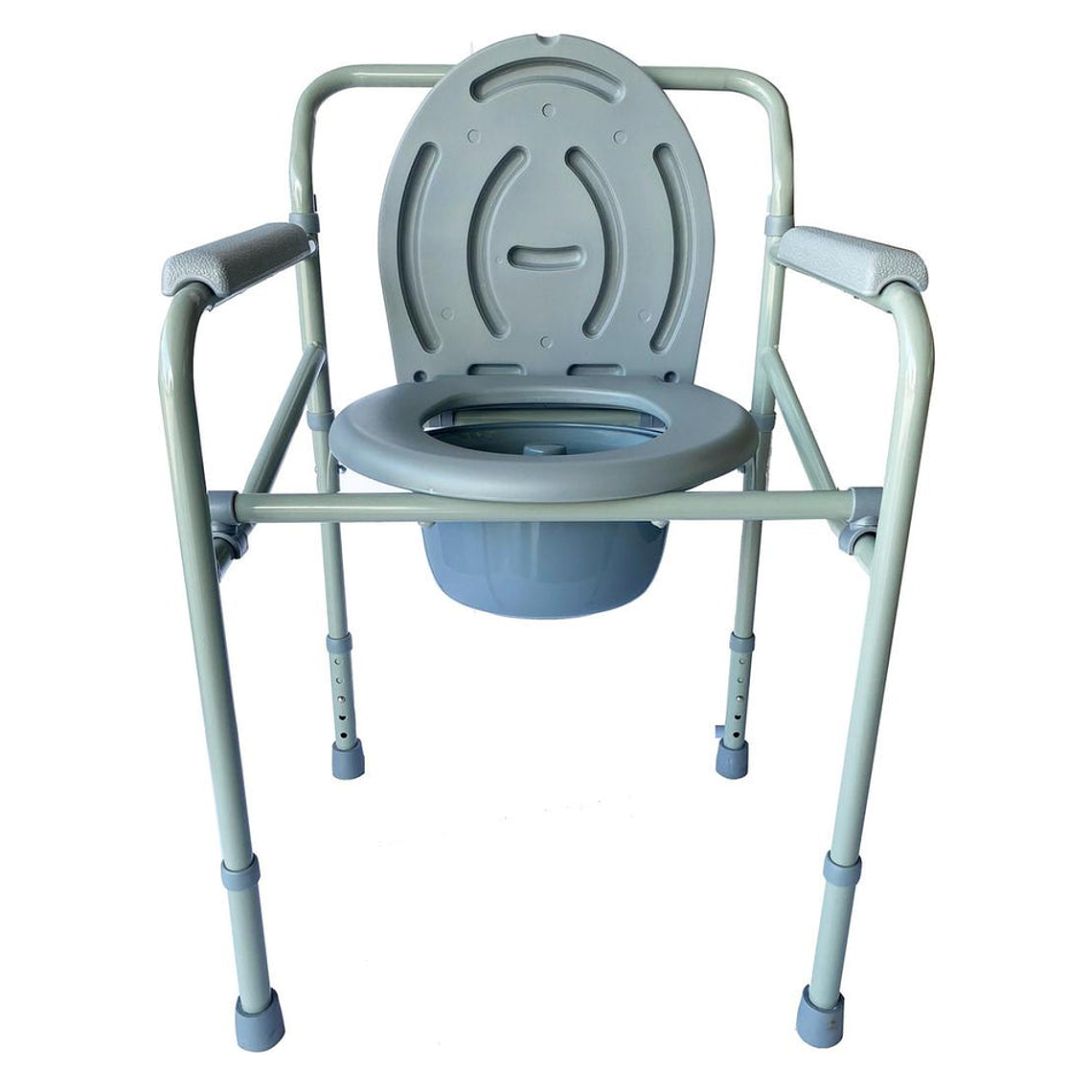 Baño WC Portatil Plegable Esmaltado Gris 2