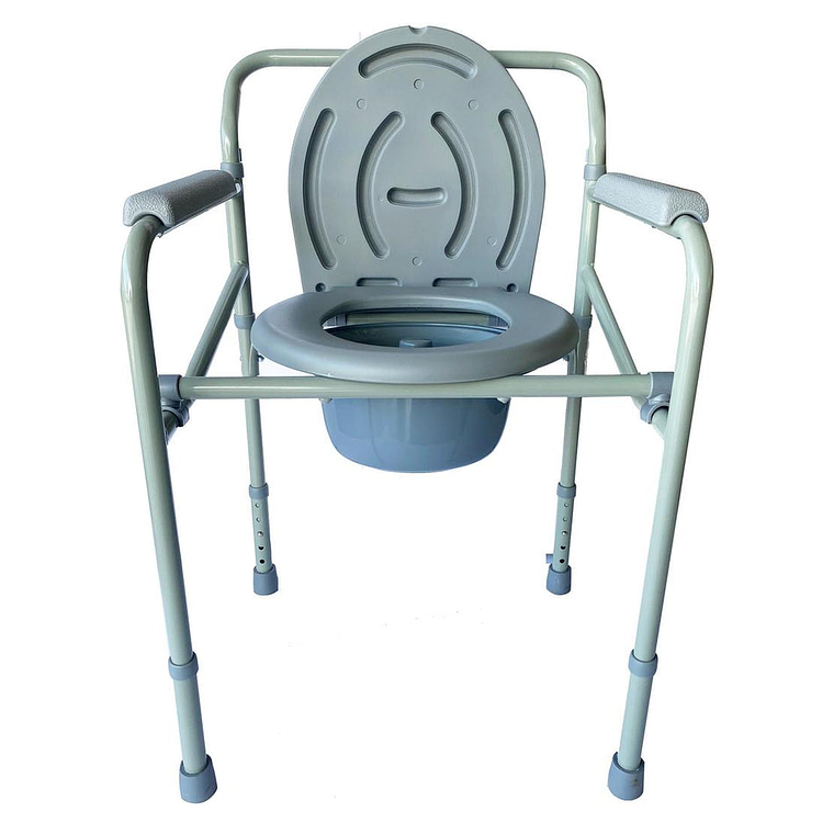 Baño WC Portatil Plegable Esmaltado Gris 2