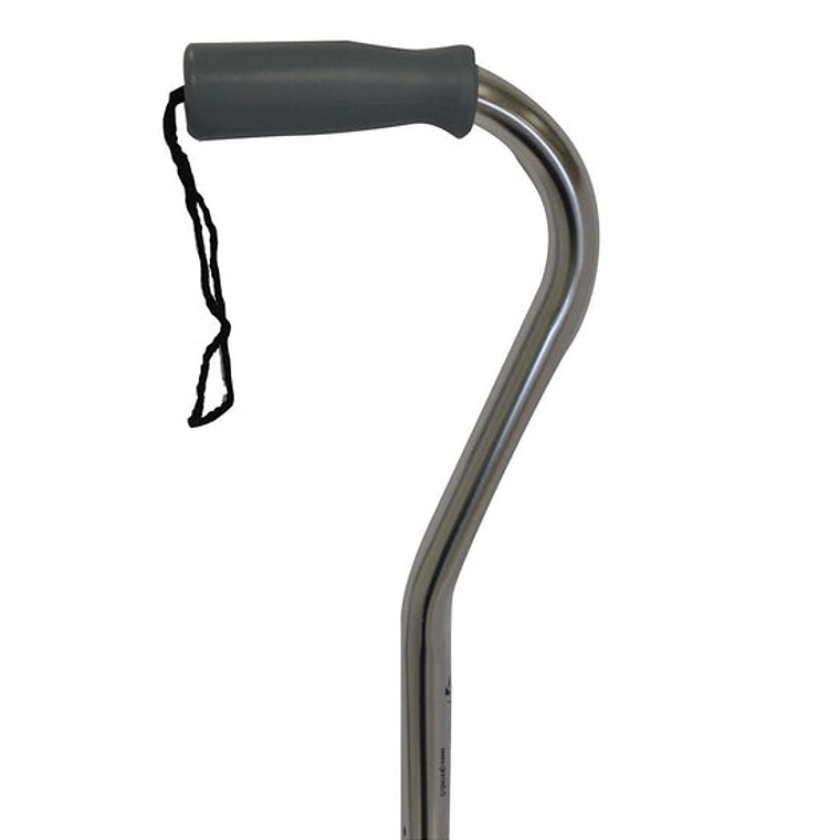 Bastón Ortopédico Curvo Plata 2