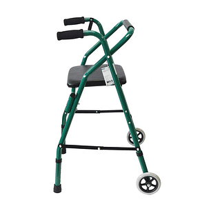 Andador Burrito Ortopédico Plegable Con Ruedas Y Asiento