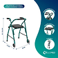 Andador Burrito Ortopédico Plegable Con Ruedas Y Asiento - Miniatura 3