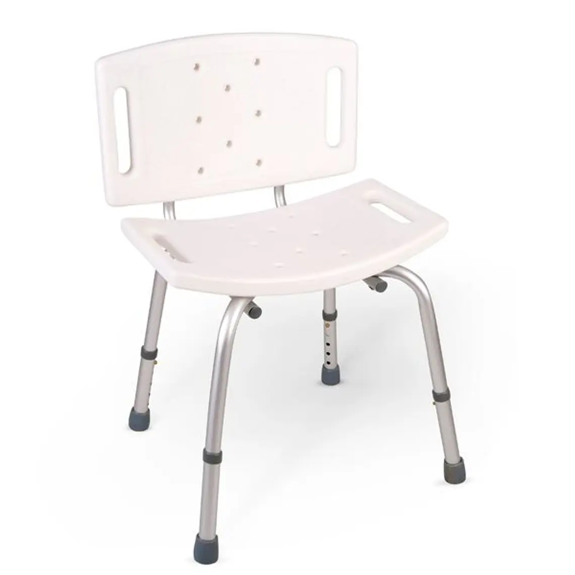 Silla para Ducha con Respaldo y Altura Regulable 1