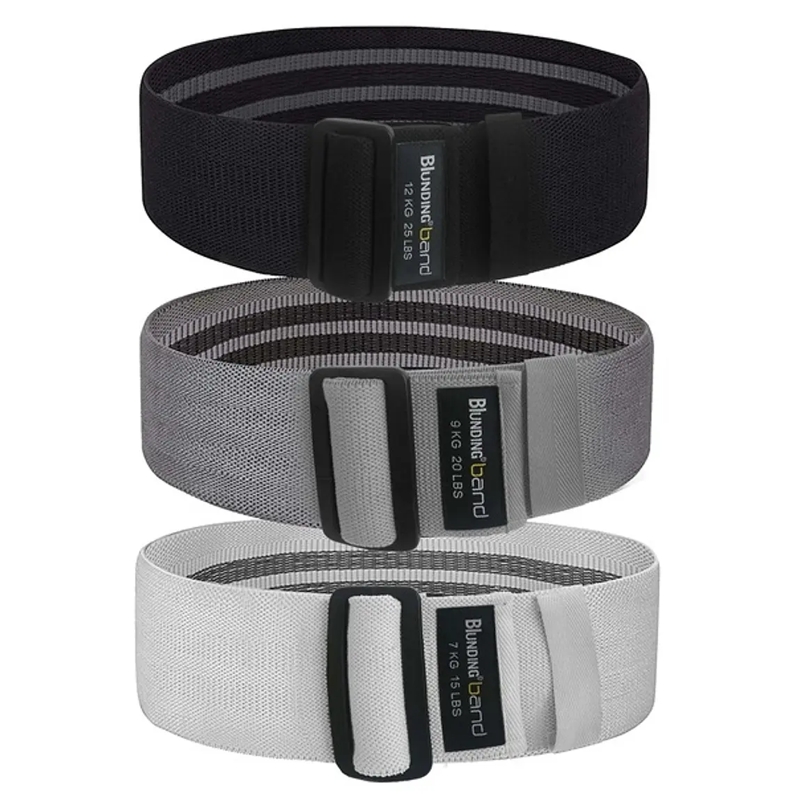 Set de Bandas Elásticas Textiles Premium para Piernas y Cadera 1