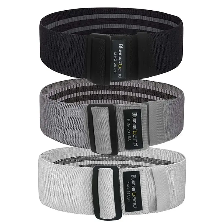 Set de Bandas Elásticas Textiles Premium para Piernas y Cadera 1