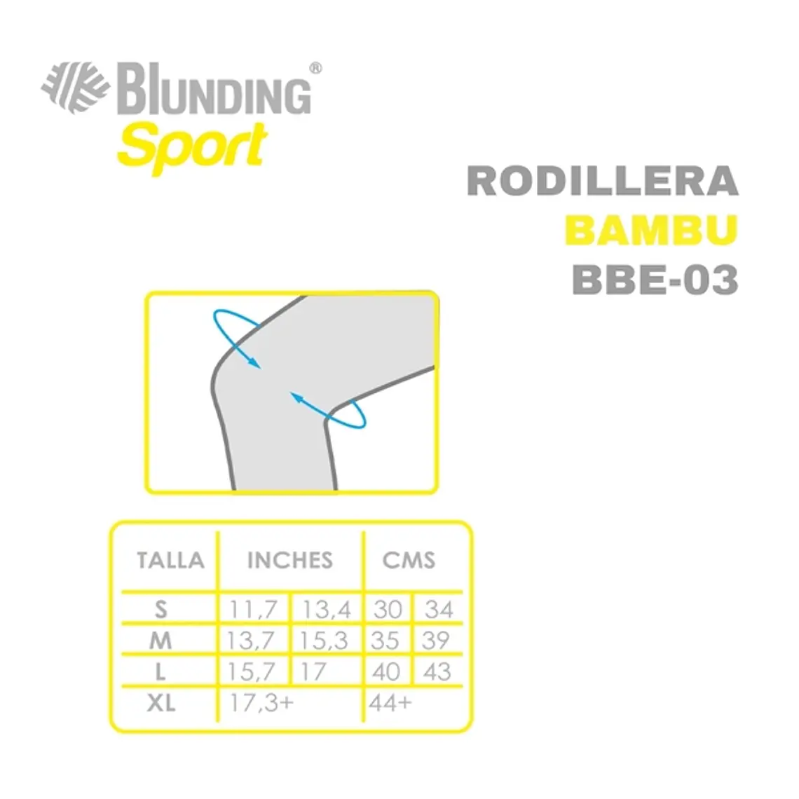 Rodillera de Compresión en Fibra de Bambú 5