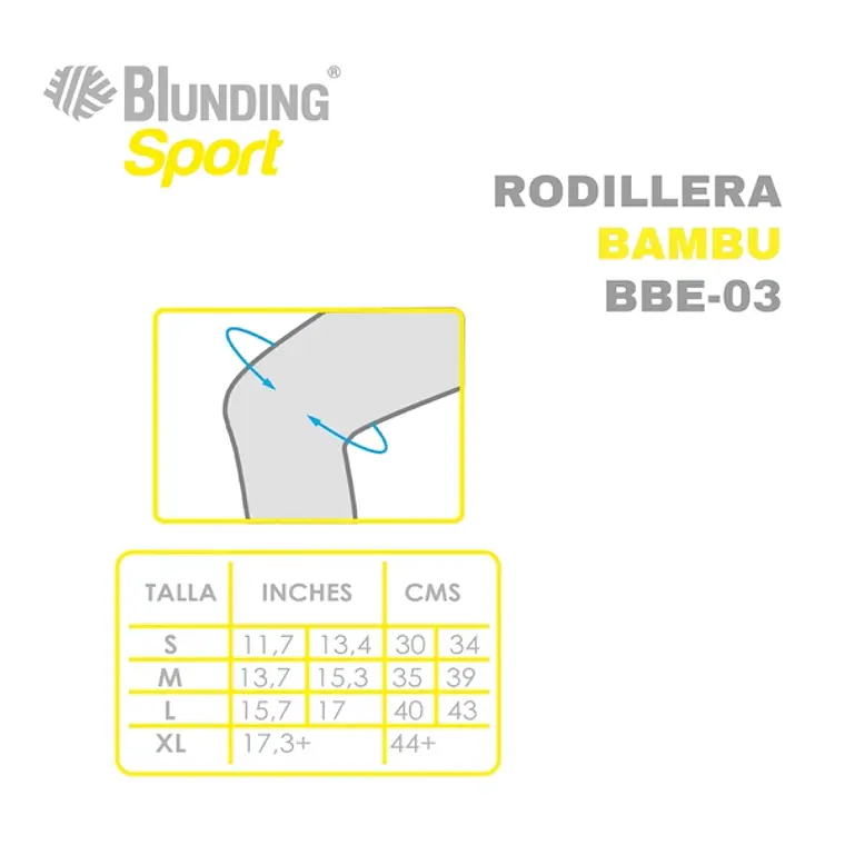 Rodillera de Compresión en Fibra de Bambú 5