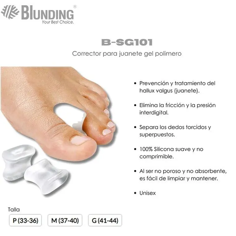 Corrector para Juanete de Gel Polímero 2