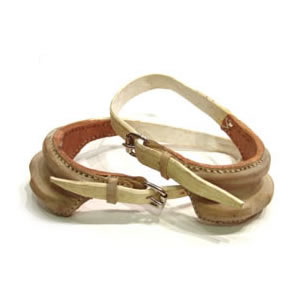 Talonera de huaso cuero Crudo imagen 1