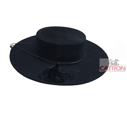 Sombrero Cordobés De Paño Para Dama Negro