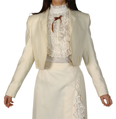 Chaqueta De Huasa Marfil Catron imagen 4