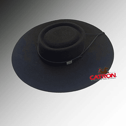 Sombrero ribete Paño extra color Negro
