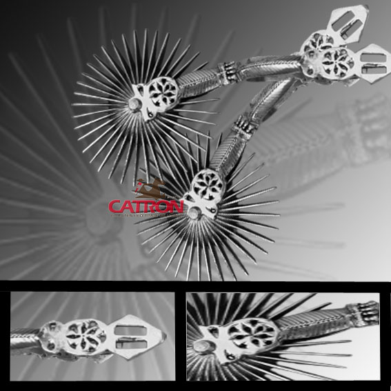 Espuela De Huaso Fina Chapeada Calada Catron imagen 1