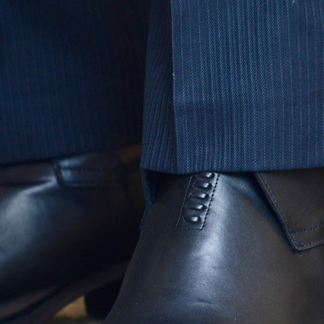 Zapato De Huaso Con Hebillas Negro imagen 6