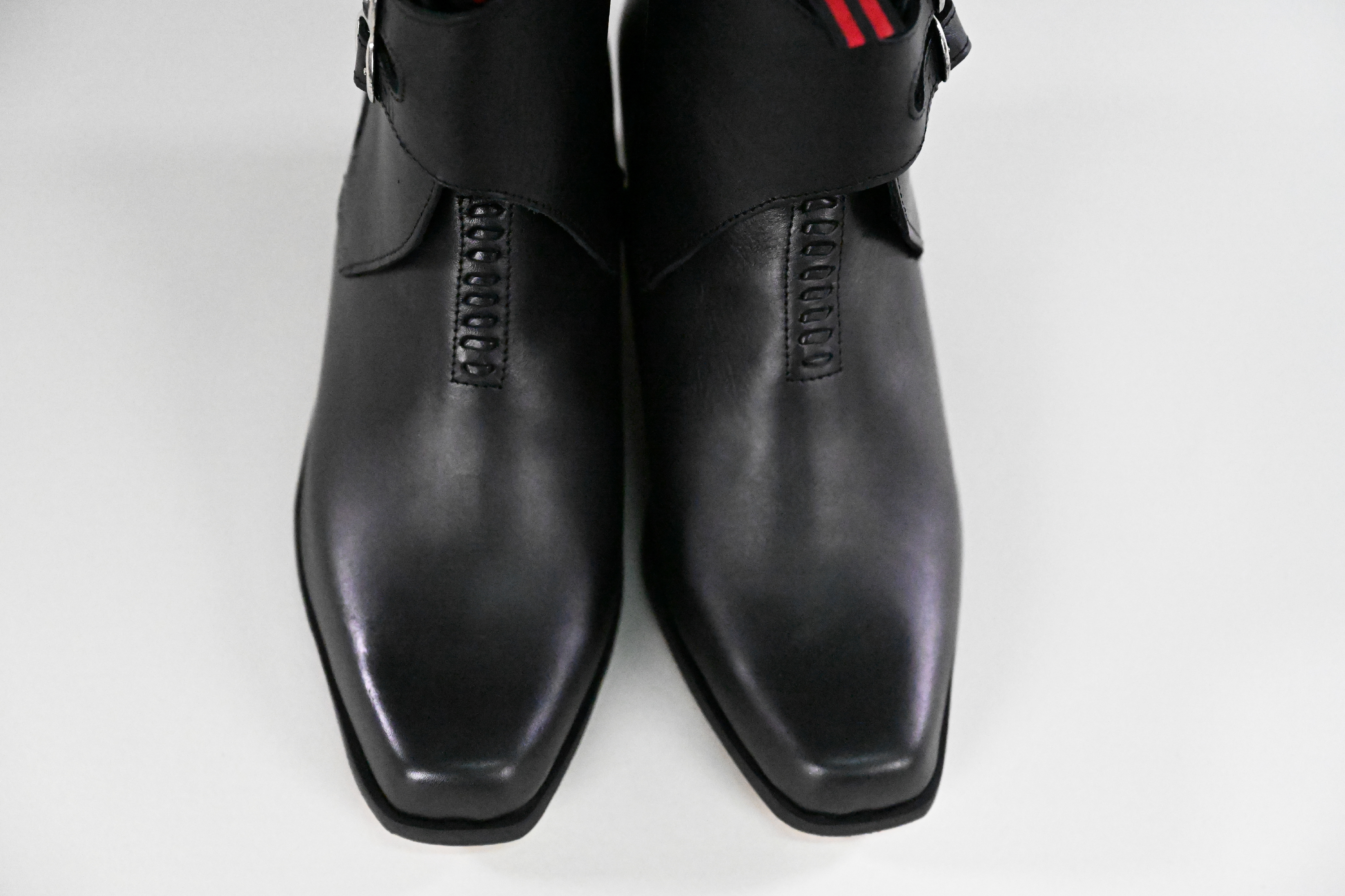 Zapato De Huaso Con Hebillas Negro imagen 5