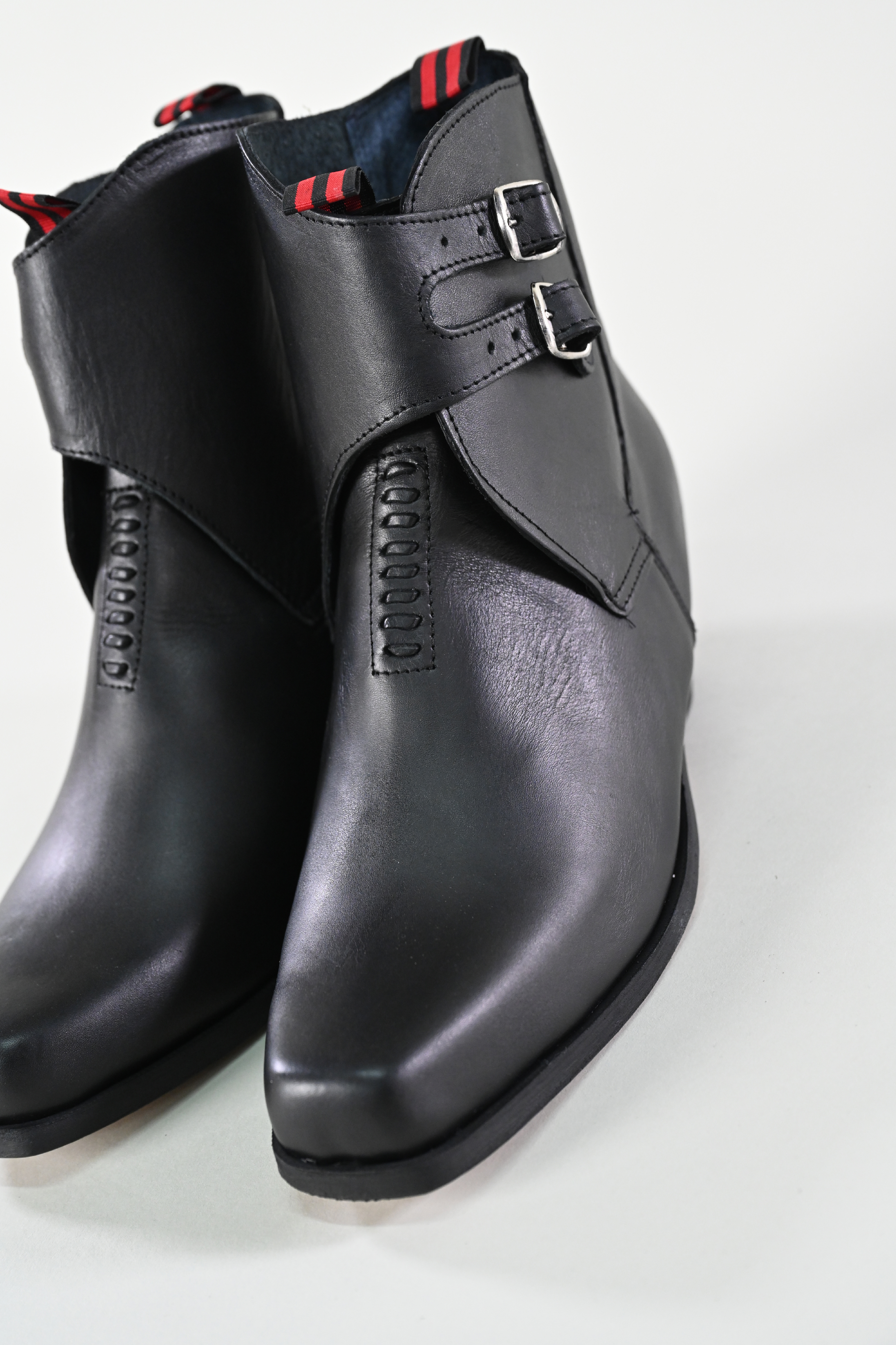 Zapato De Huaso Con Hebillas Negro imagen 4