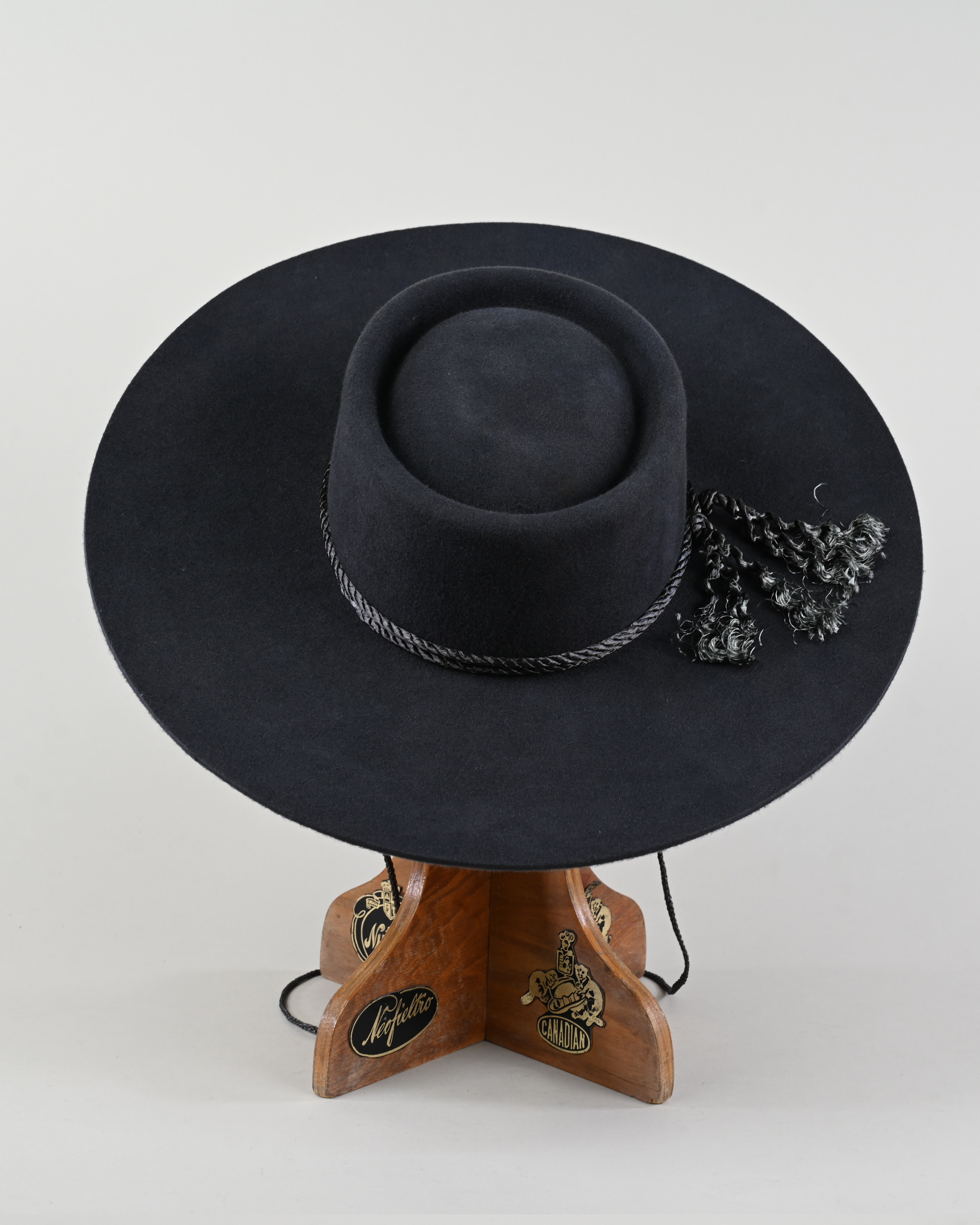 Sombrero de Huaso Paño Extra Acero Catron imagen 2