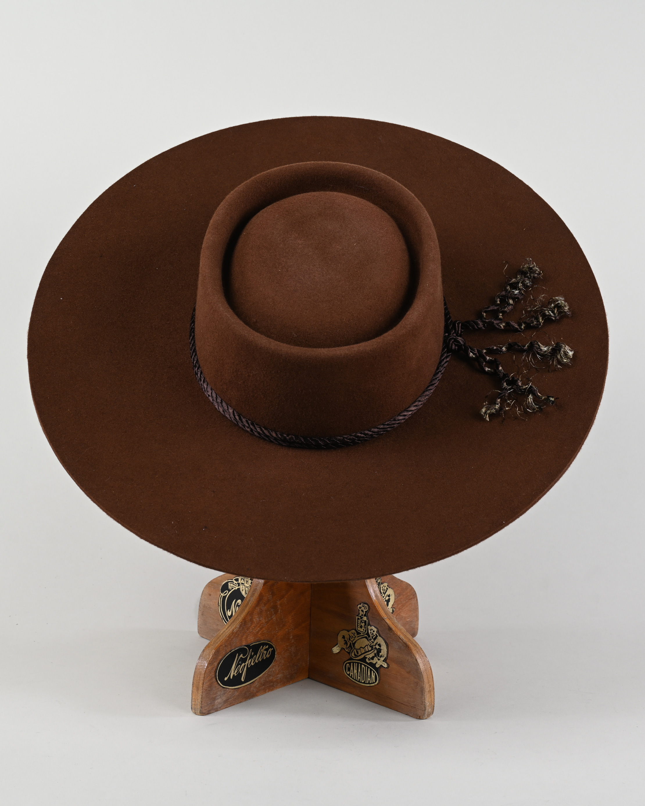 Sombrero De Huaso Paño Extra Carmelita Catron  imagen 2