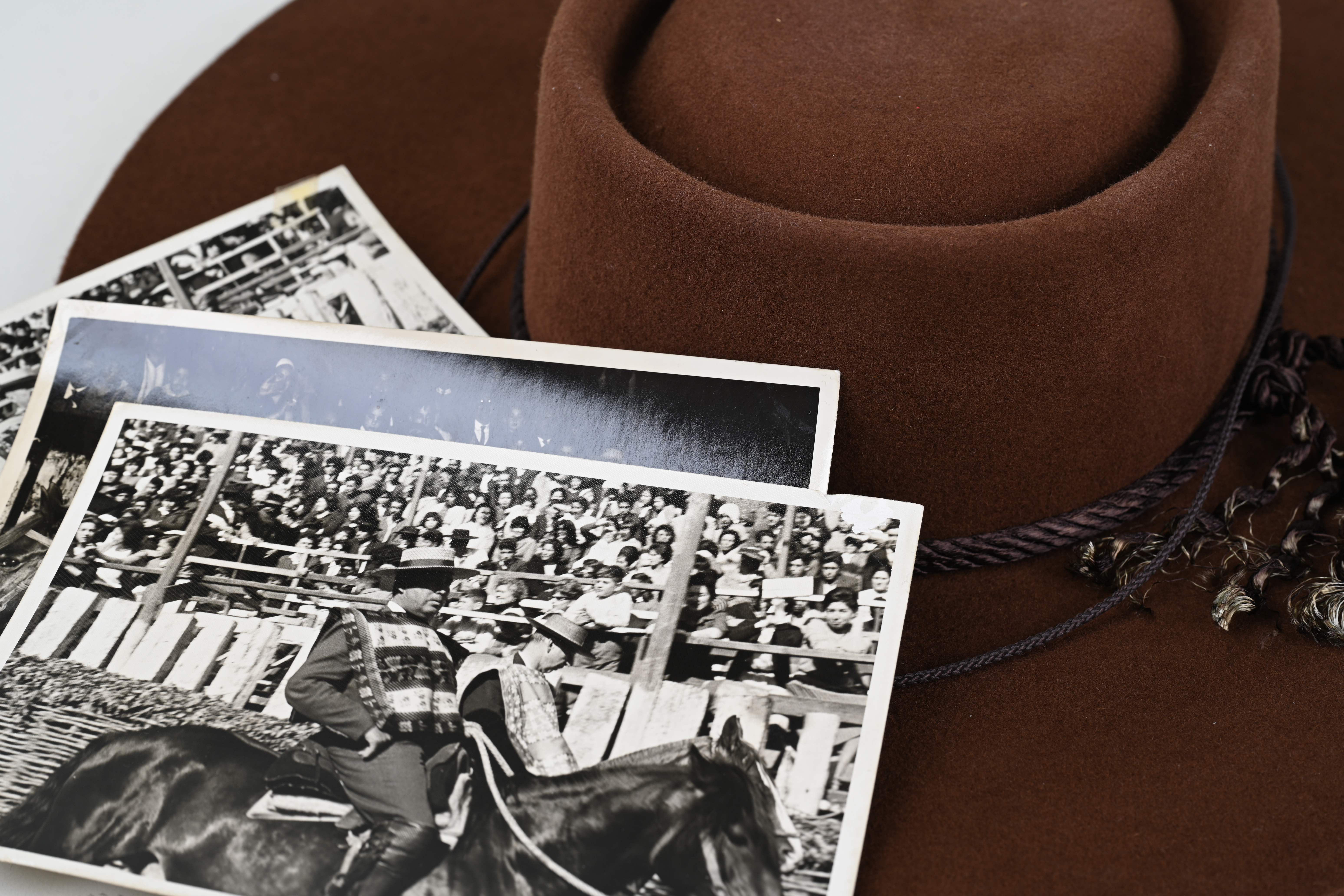 Sombrero De Huaso Paño Extra Carmelita Catron  imagen 3