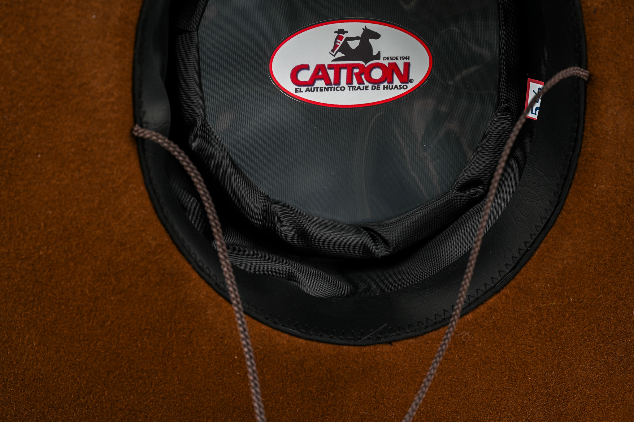 Sombrero De Huaso Paño Extra Carmelita Catron  imagen 4