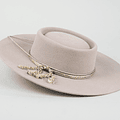 Sombrero De Huasa Neo Fieltro Beige Catron  miniatura 3