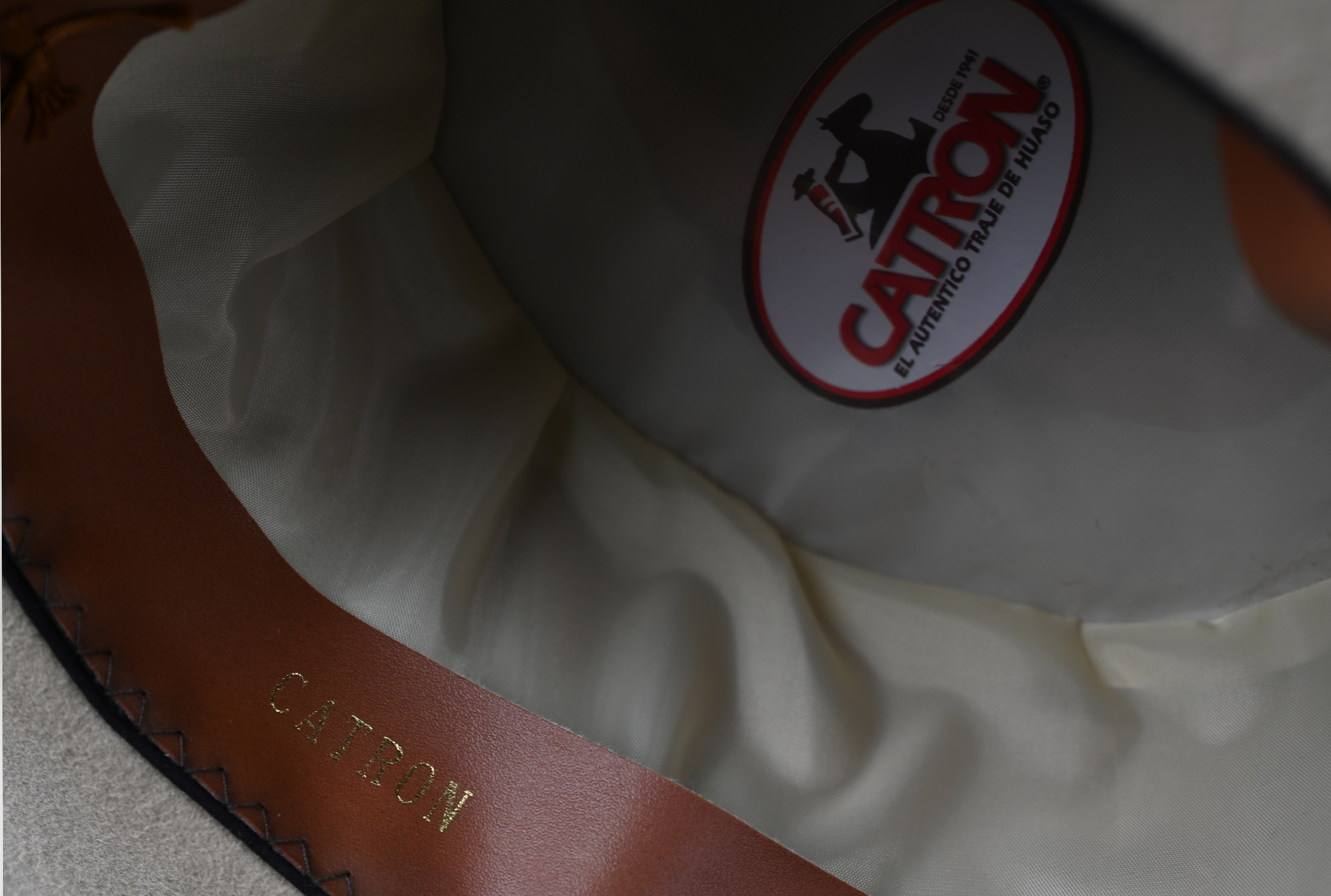 Sombrero De Huasa Neo Fieltro Beige Catron  imagen 4