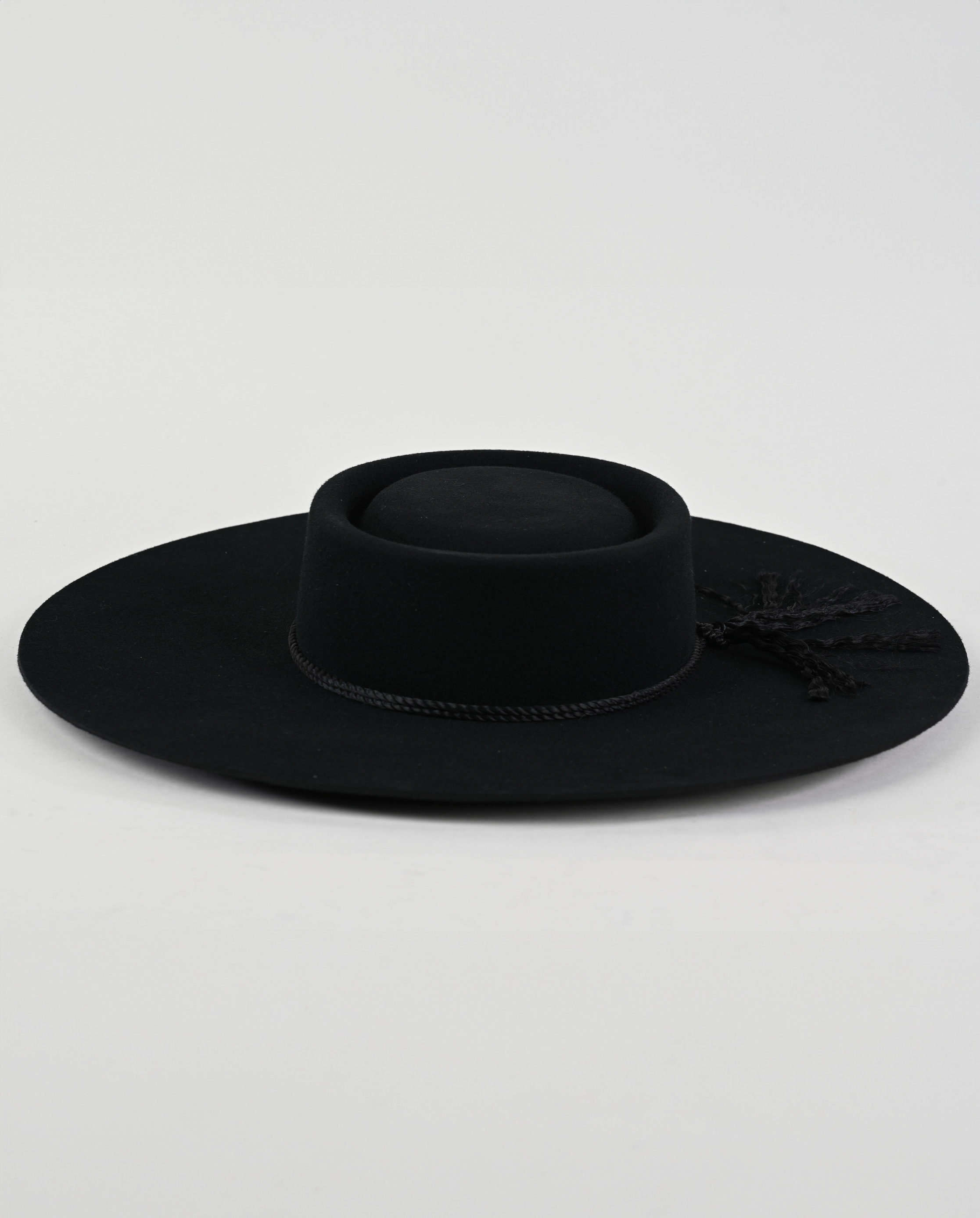 Sombrero De Huaso Paño Extra Negro Catron  imagen 1