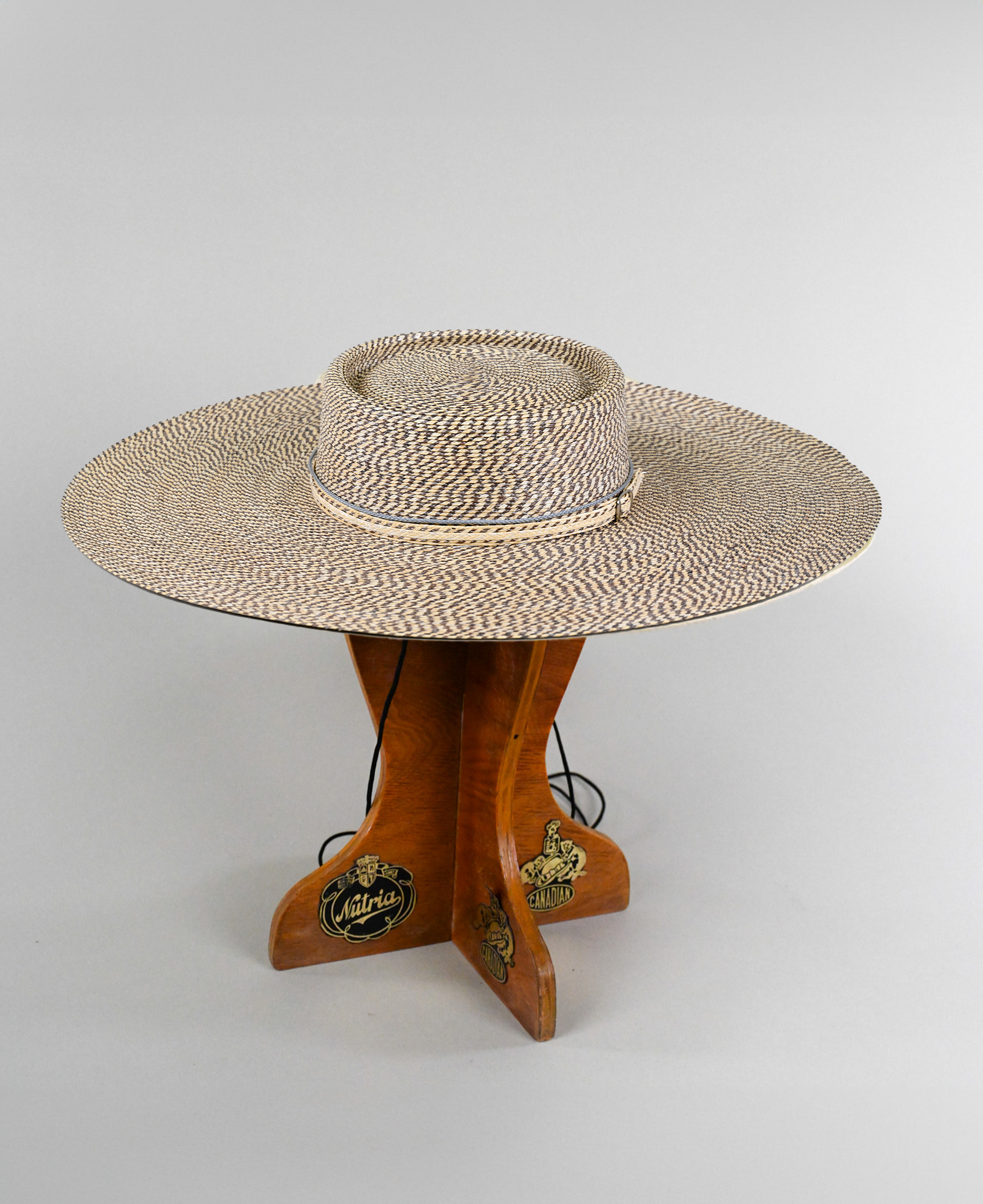 Chupalla De Huaso Trigo Fina Jaspeada Catron imagen 2