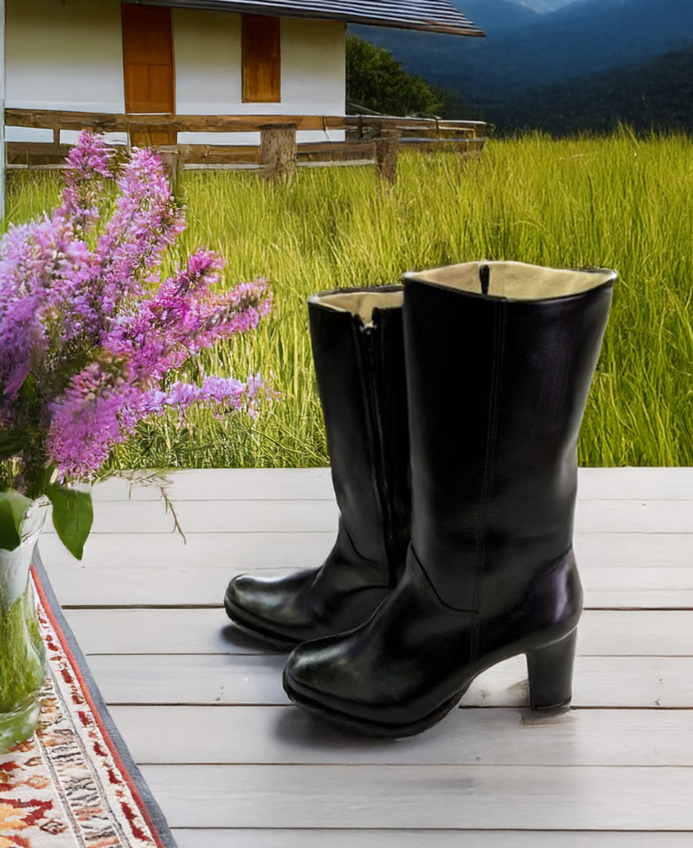 Bota de Huasa Catron Negra imagen 2