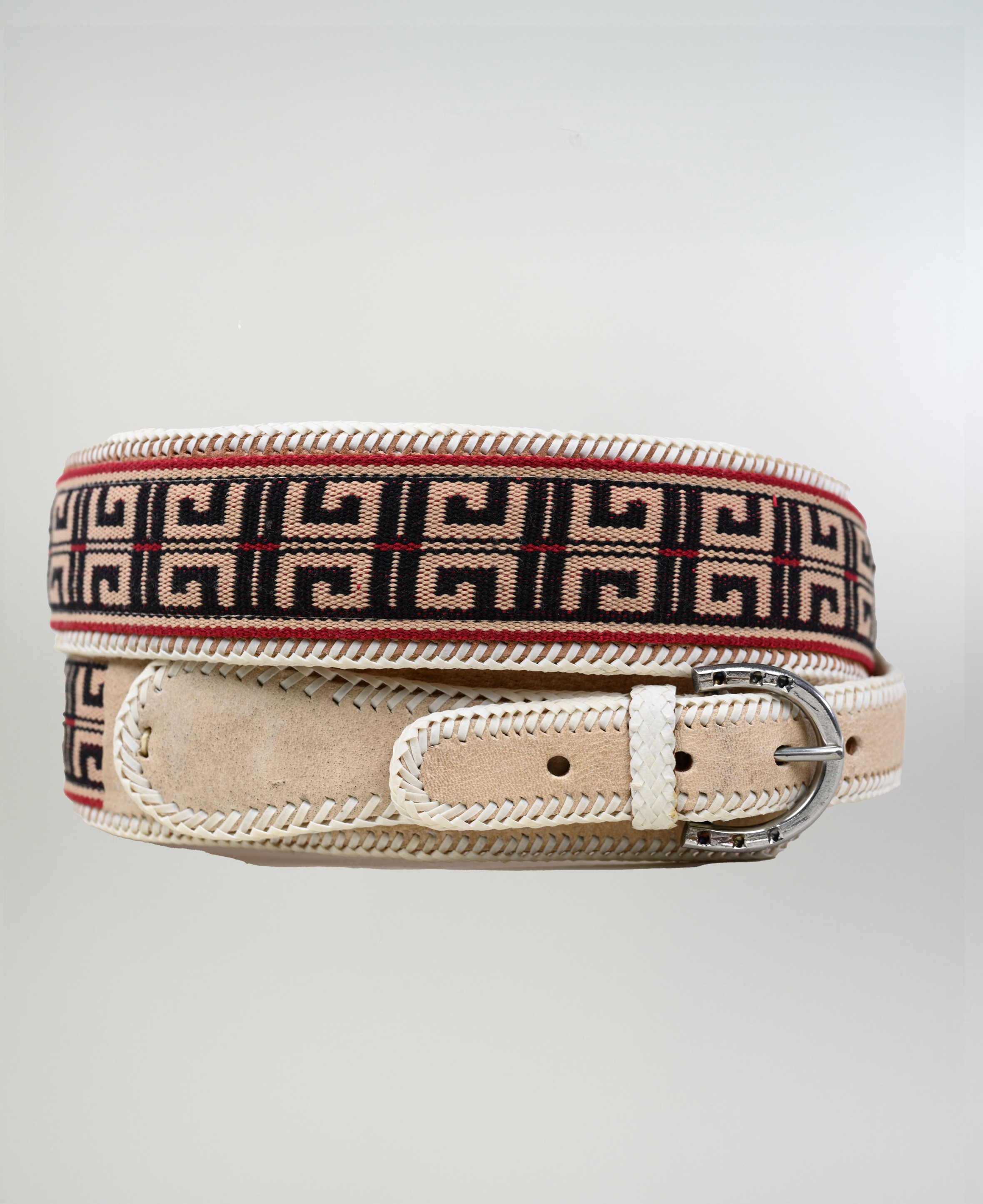 Cinturón de cuero con Cinta imagen 3