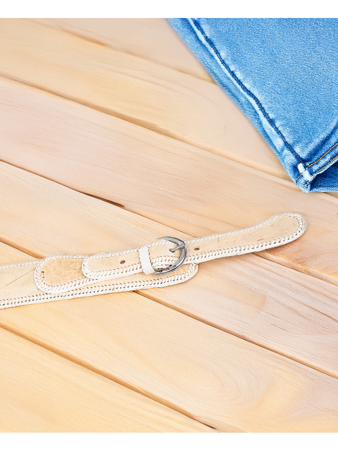 Cinturón De Huaso Cuero Crudo 2