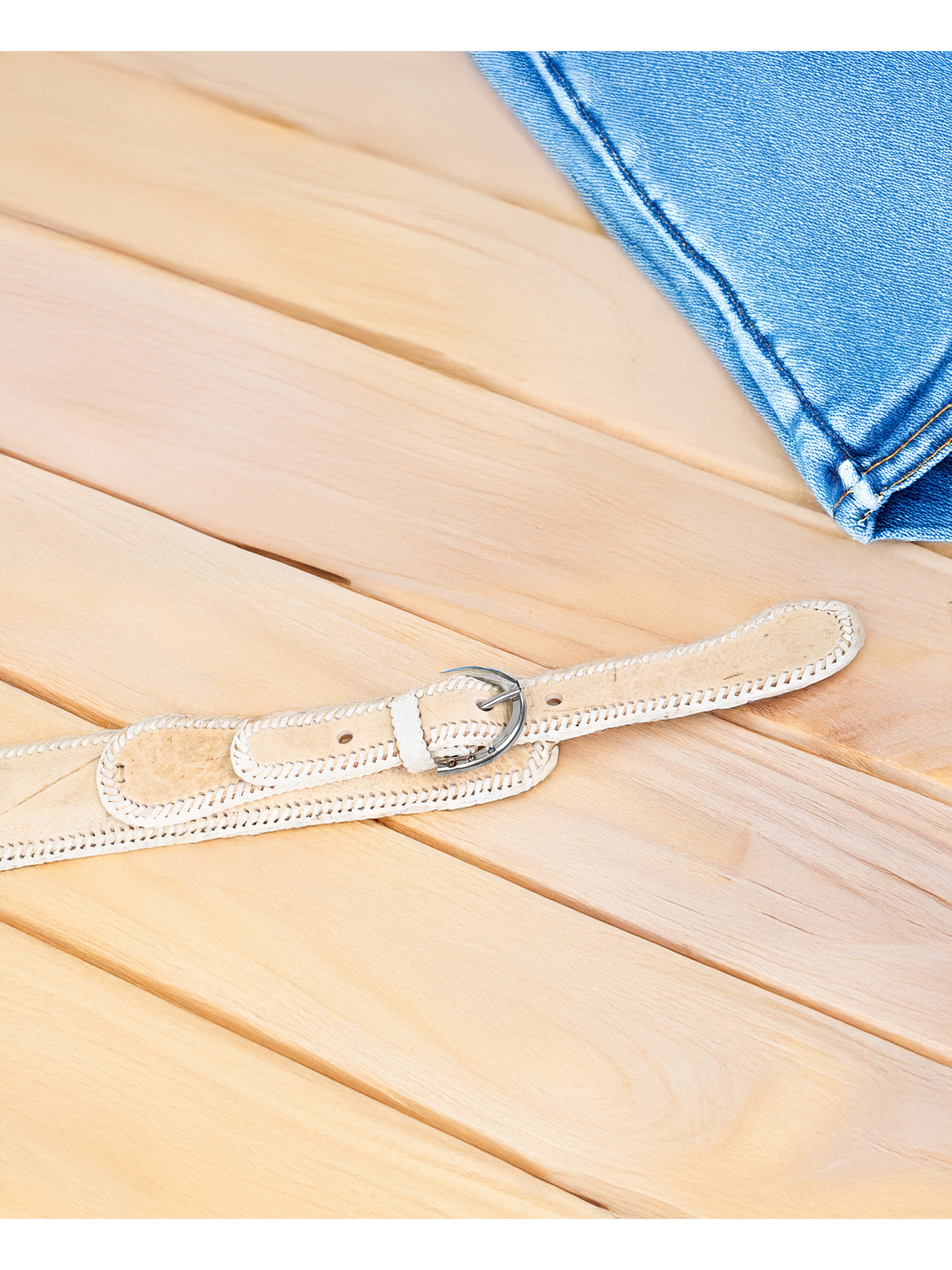 Cinturón De Huaso Cuero Crudo 2