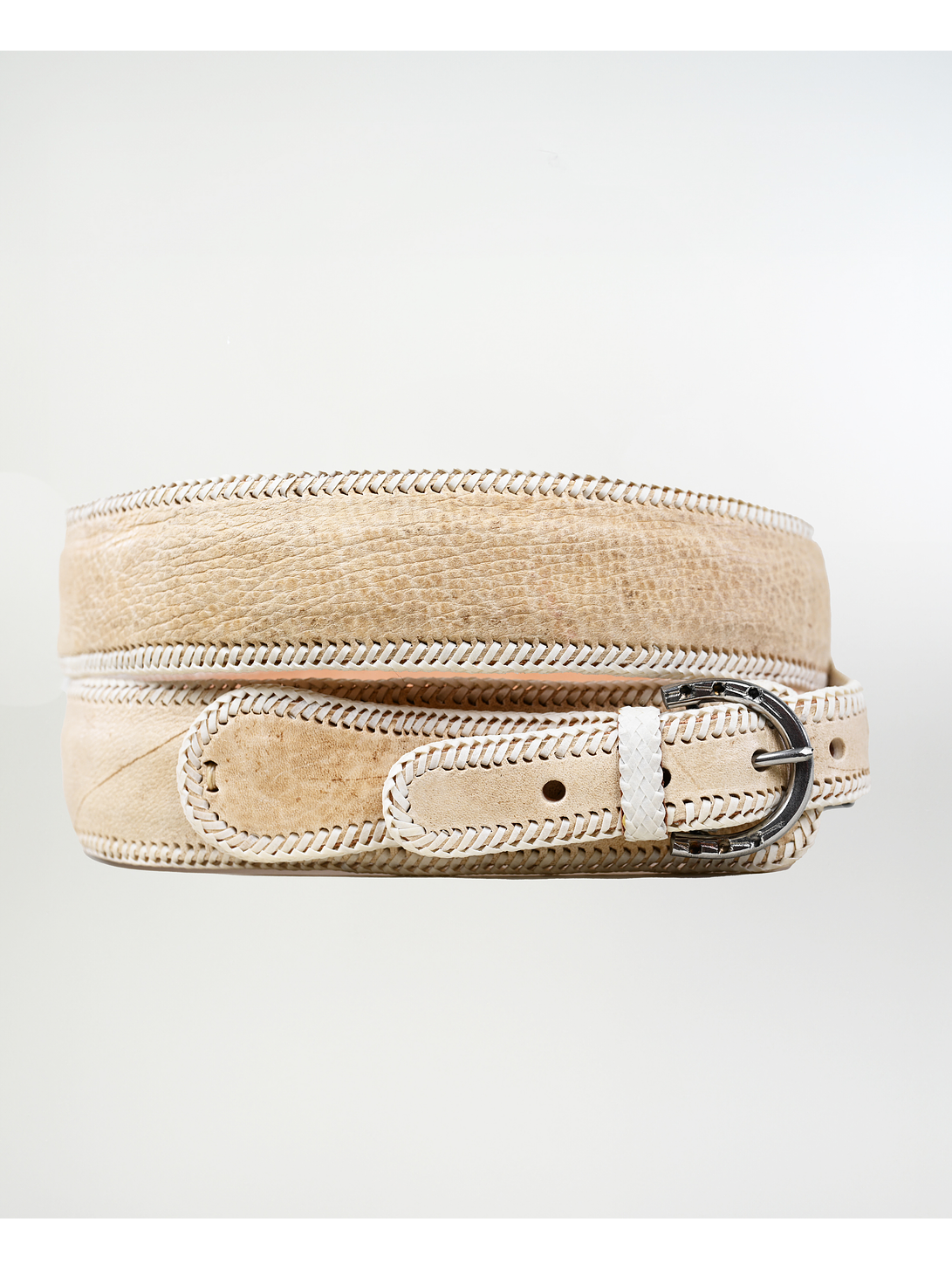 Cinturón De Huaso Cuero Crudo 1