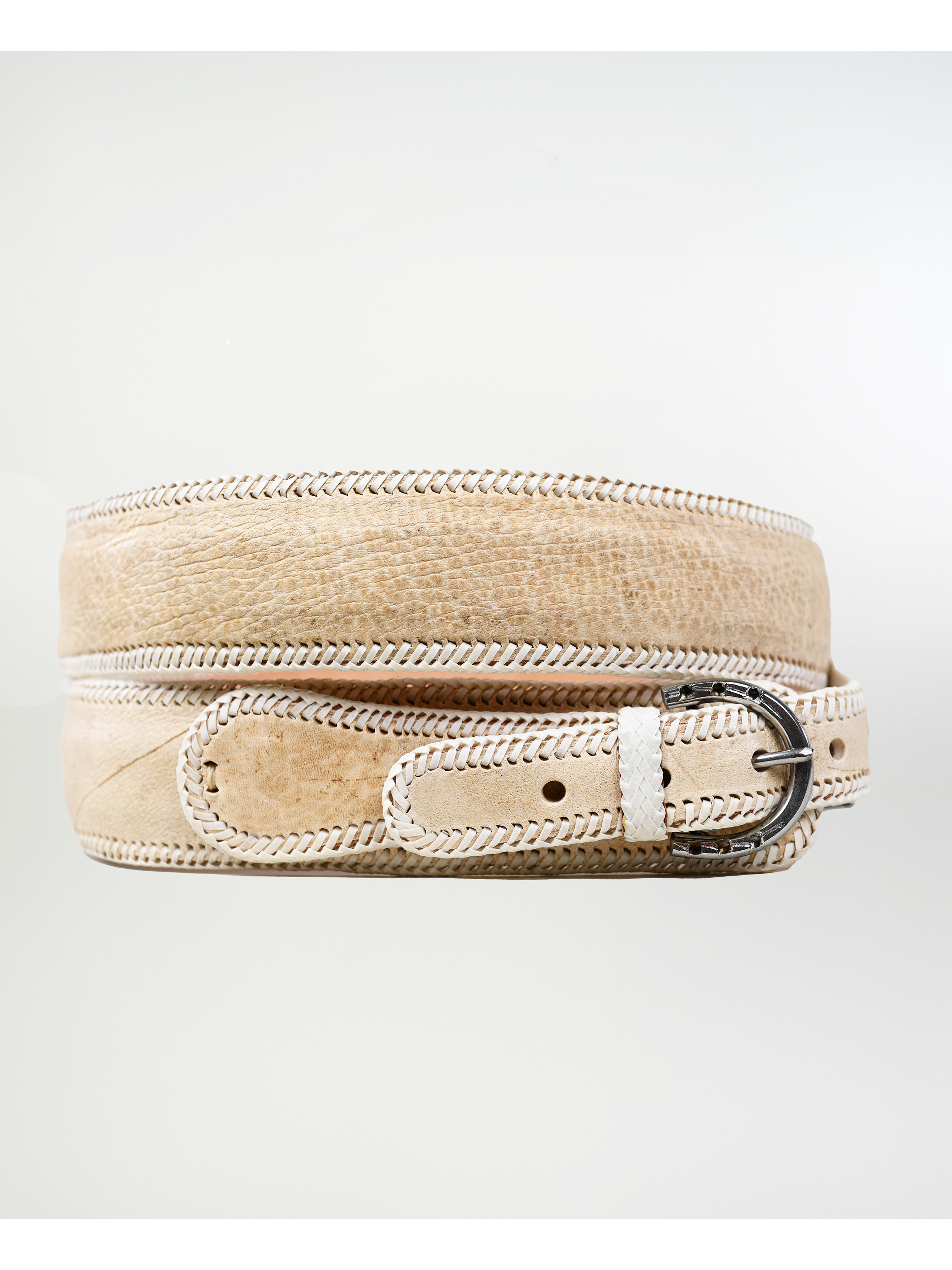 Cinturón De Huaso Cuero Crudo 1