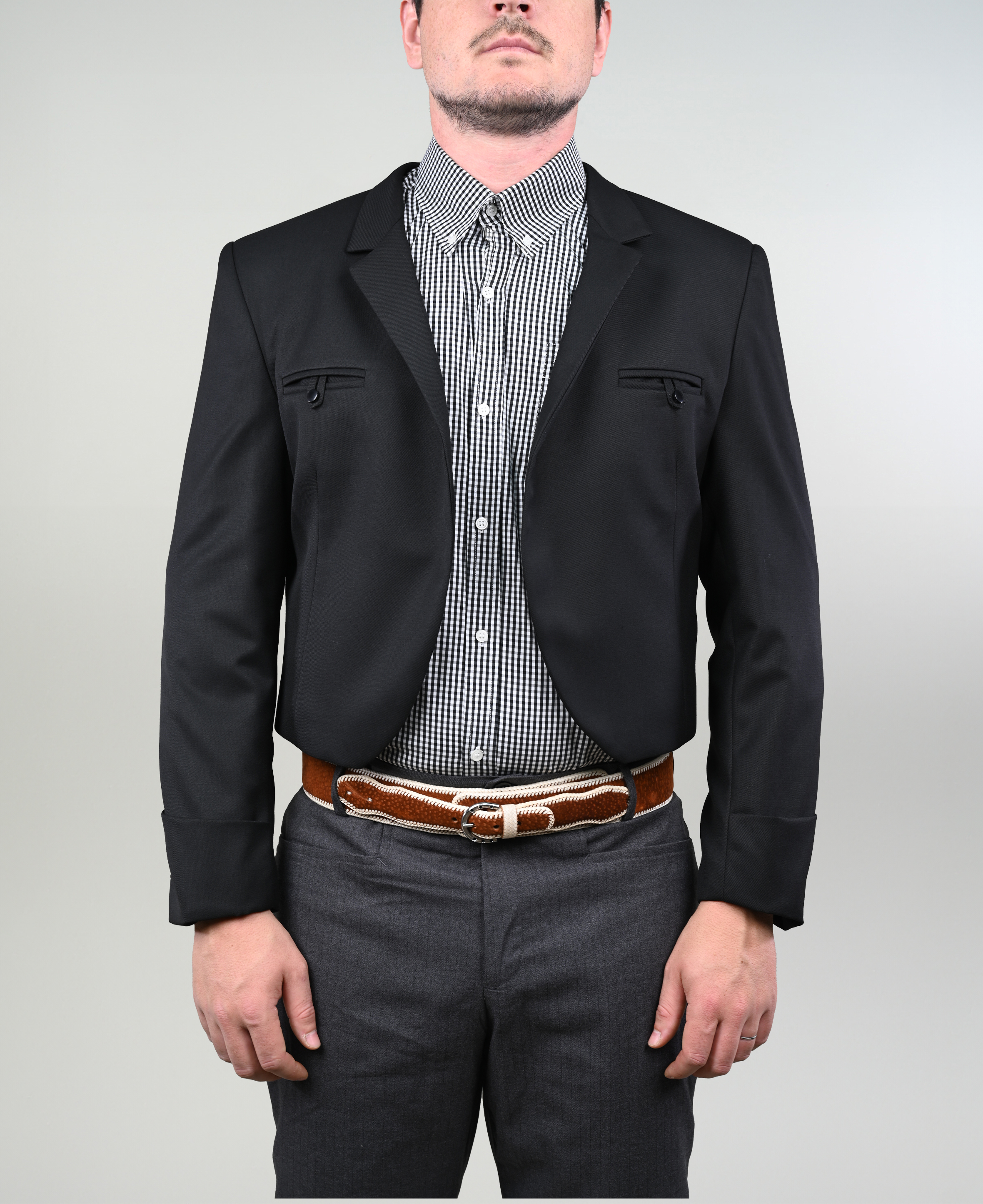 Chaqueta de Huaso Negra Tradicional Catron imagen 1