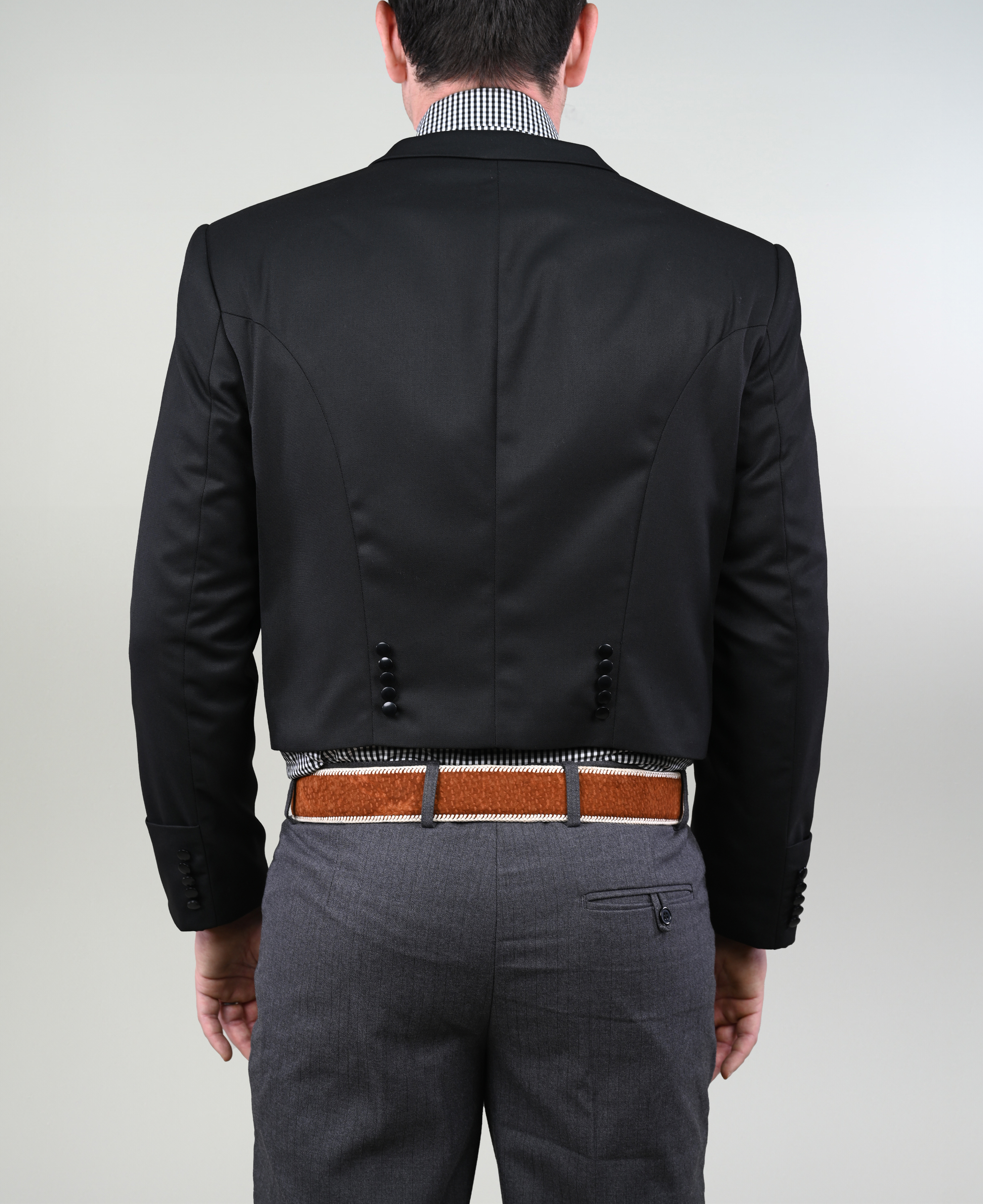 Chaqueta de Huaso Negra Tradicional Catron imagen 3