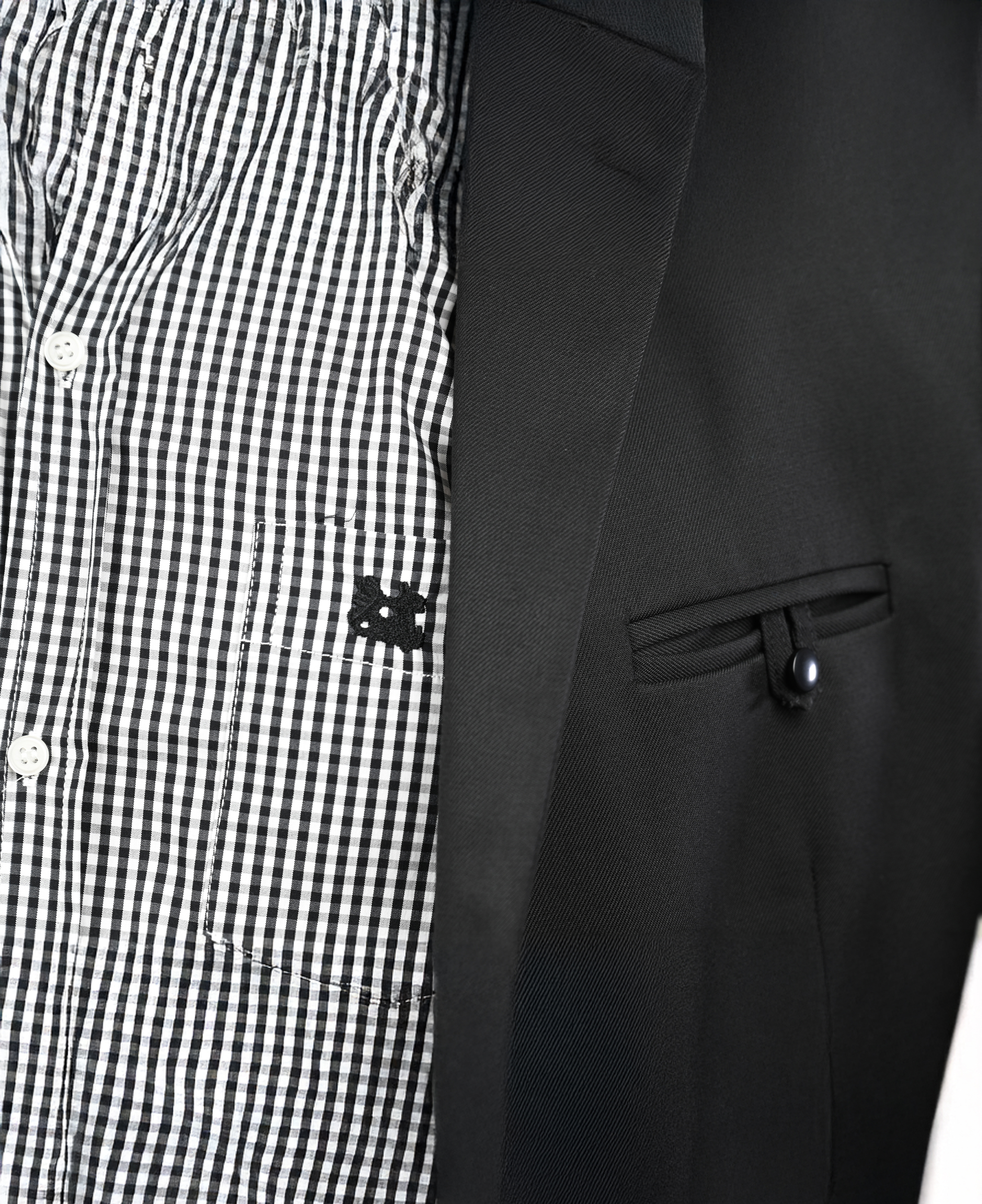 Chaqueta de Huaso Negra Tradicional Catron imagen 4