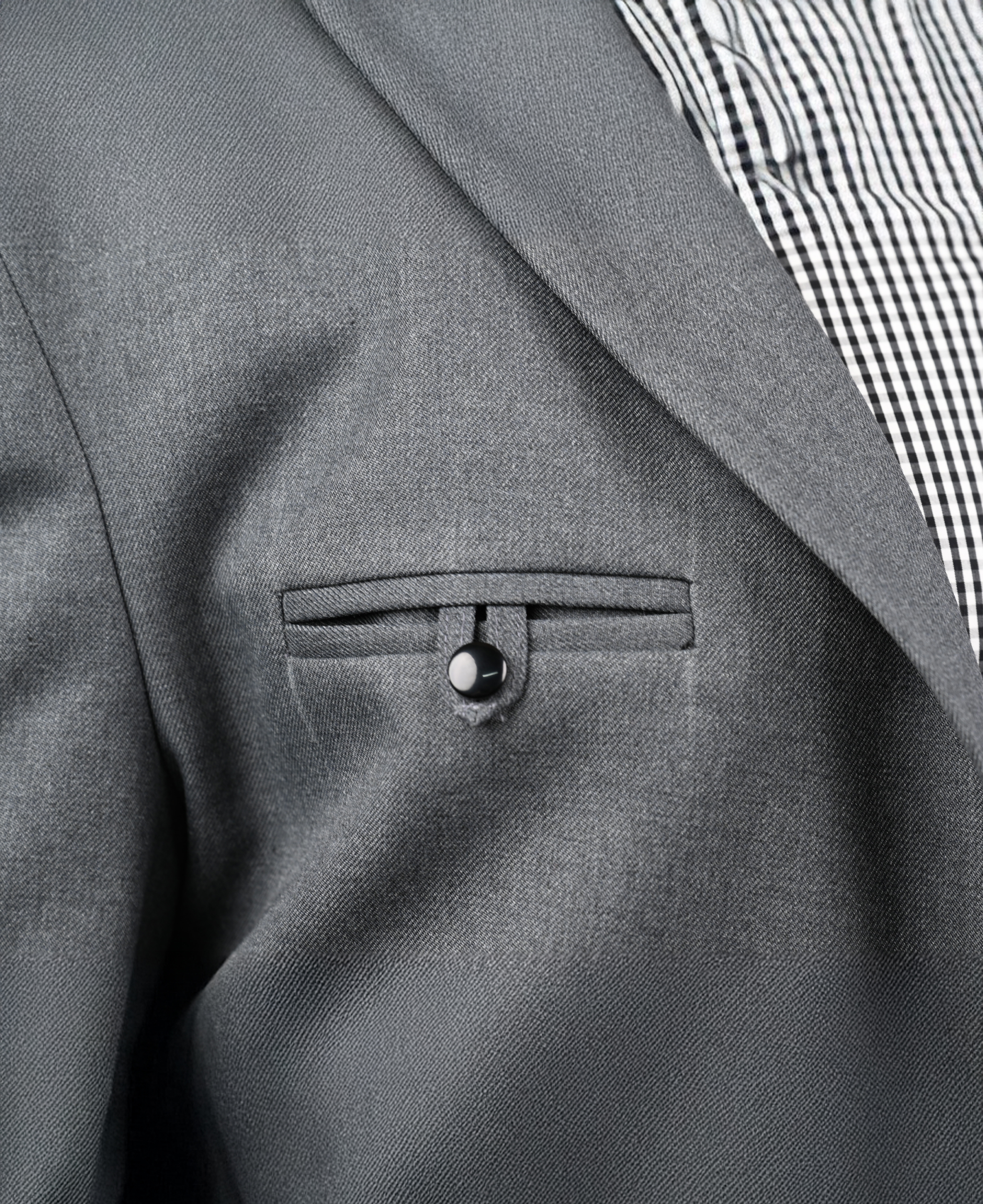 Chaqueta de Huaso Gris Tradicional Catron imagen 4