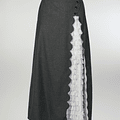 Falda de Huasa Elegante Gris Broderie Catron miniatura 2
