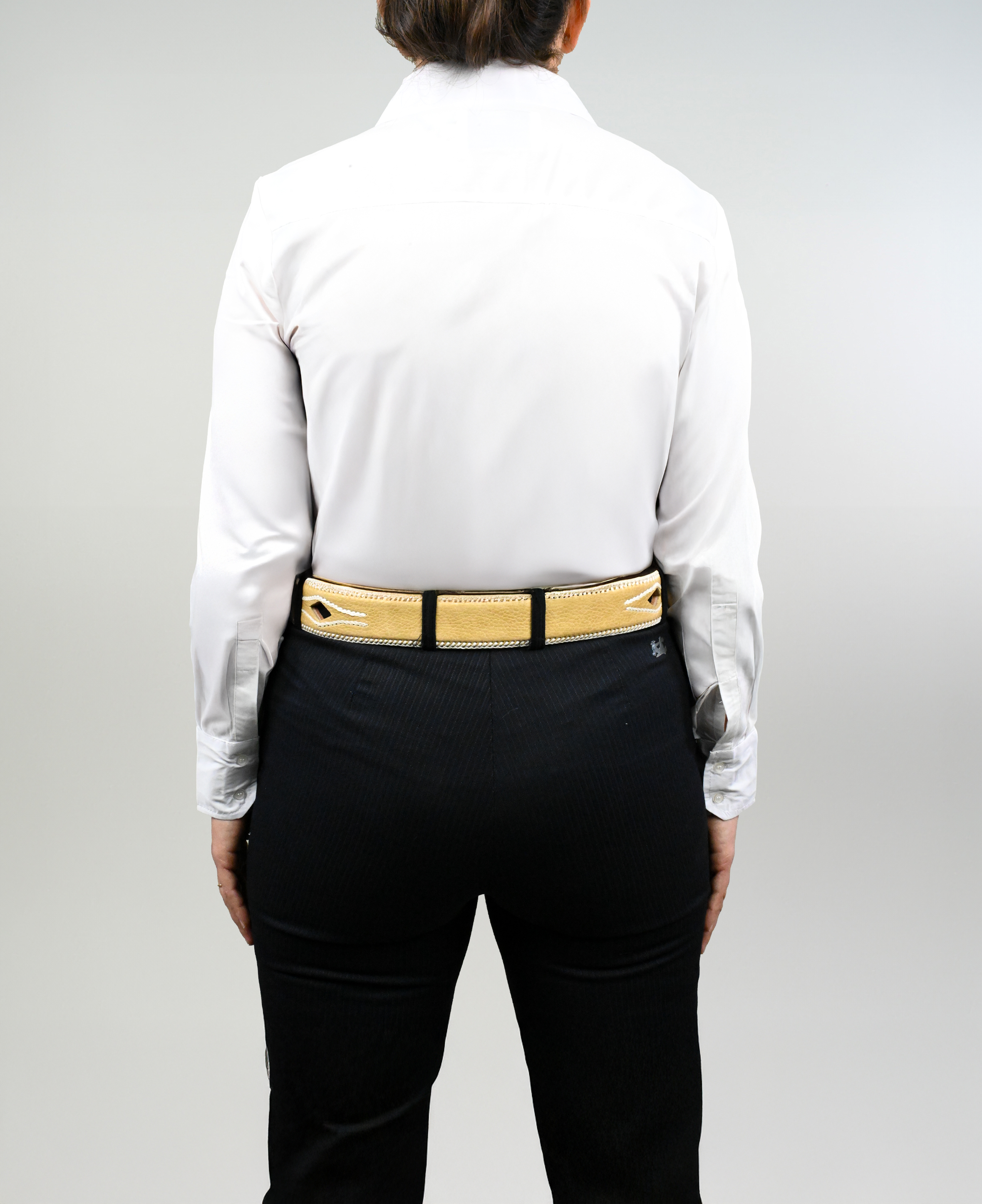 Blusa de Huasa Blanca Catron imagen 2