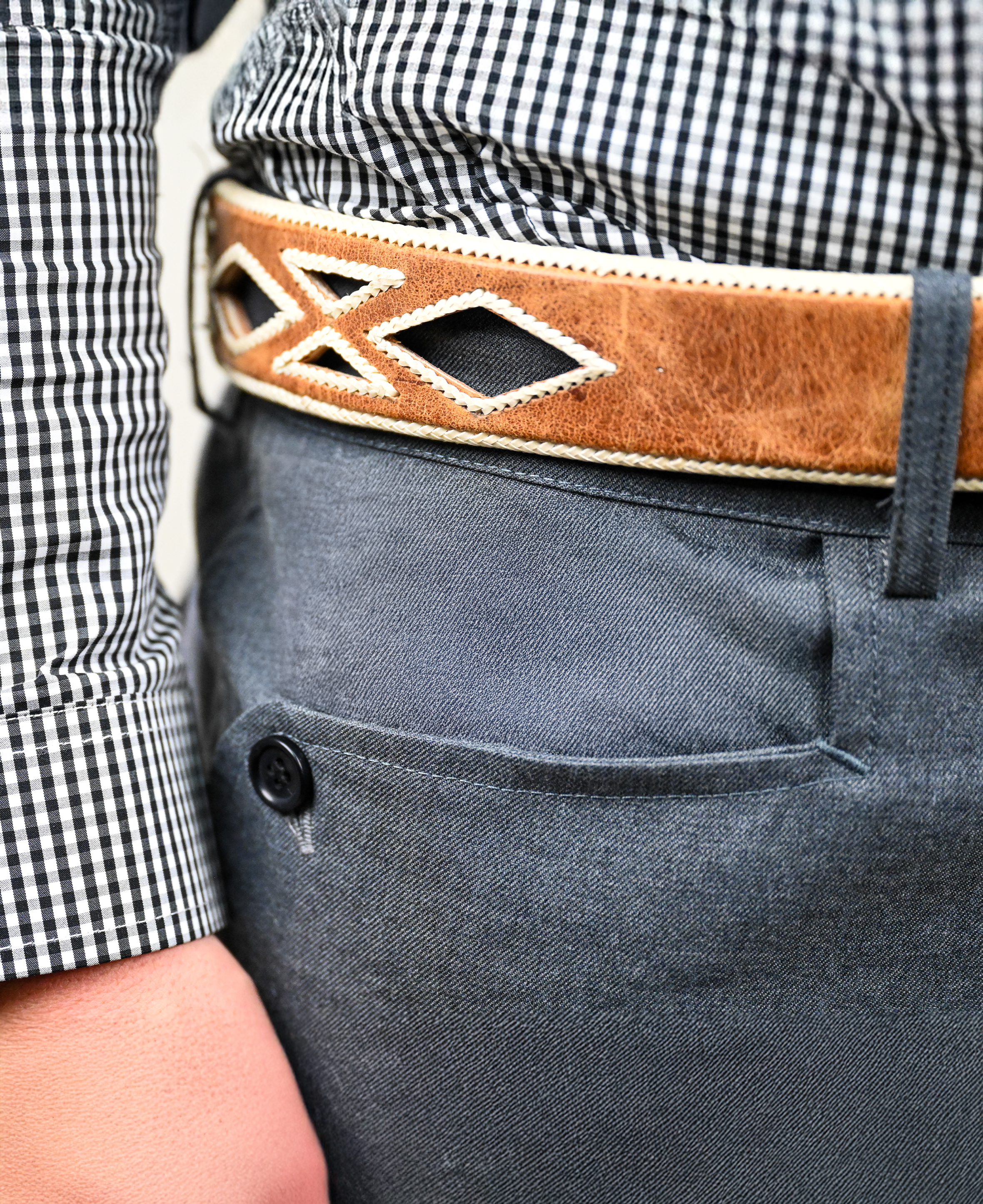 Pantalón de Huaso Corralero Gris Catron imagen 4