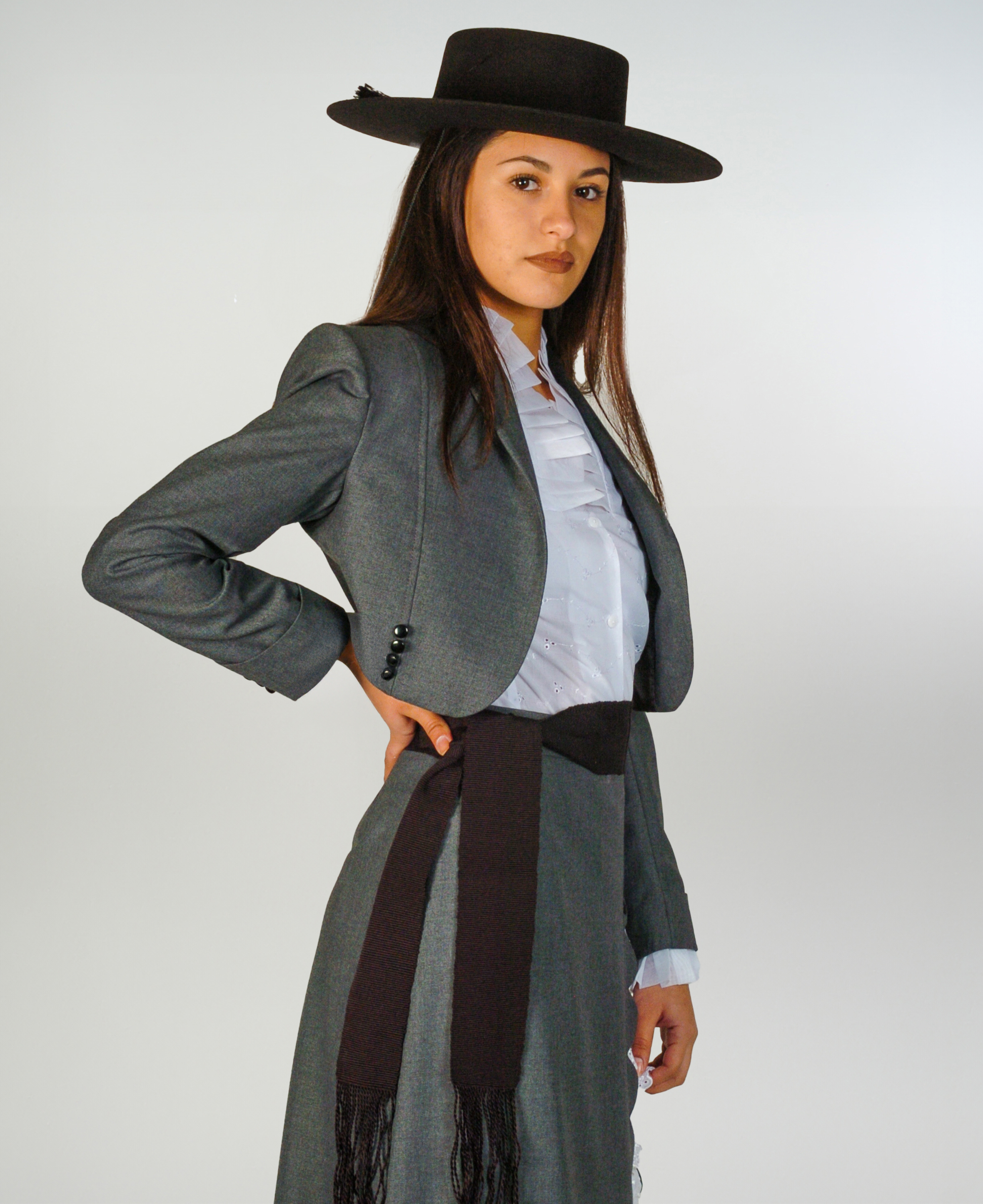 Chaqueta de Huasa Gris Catron imagen 3