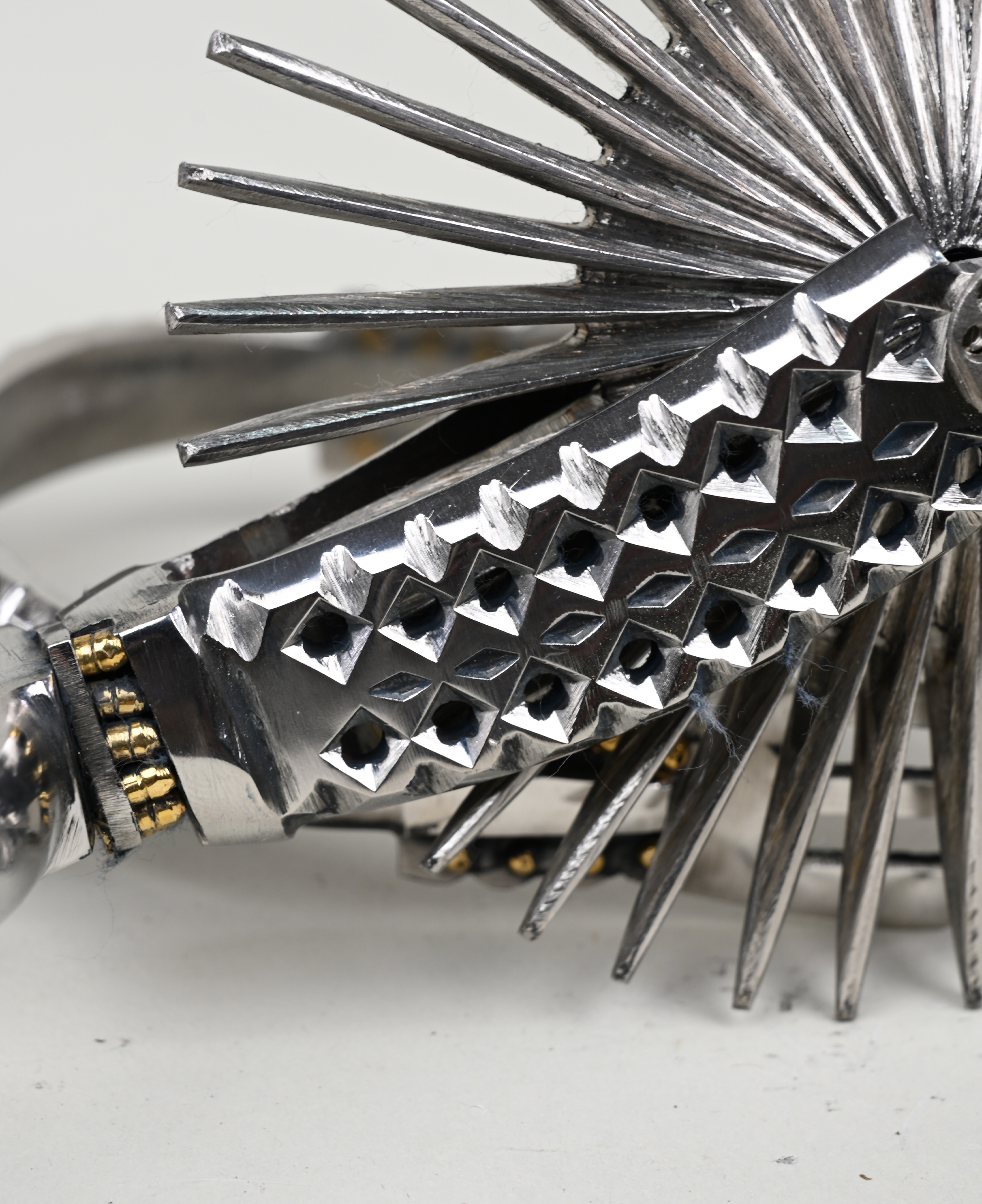 Espuela de Huaso Acero Inoxidable Caladas Catron imagen 4