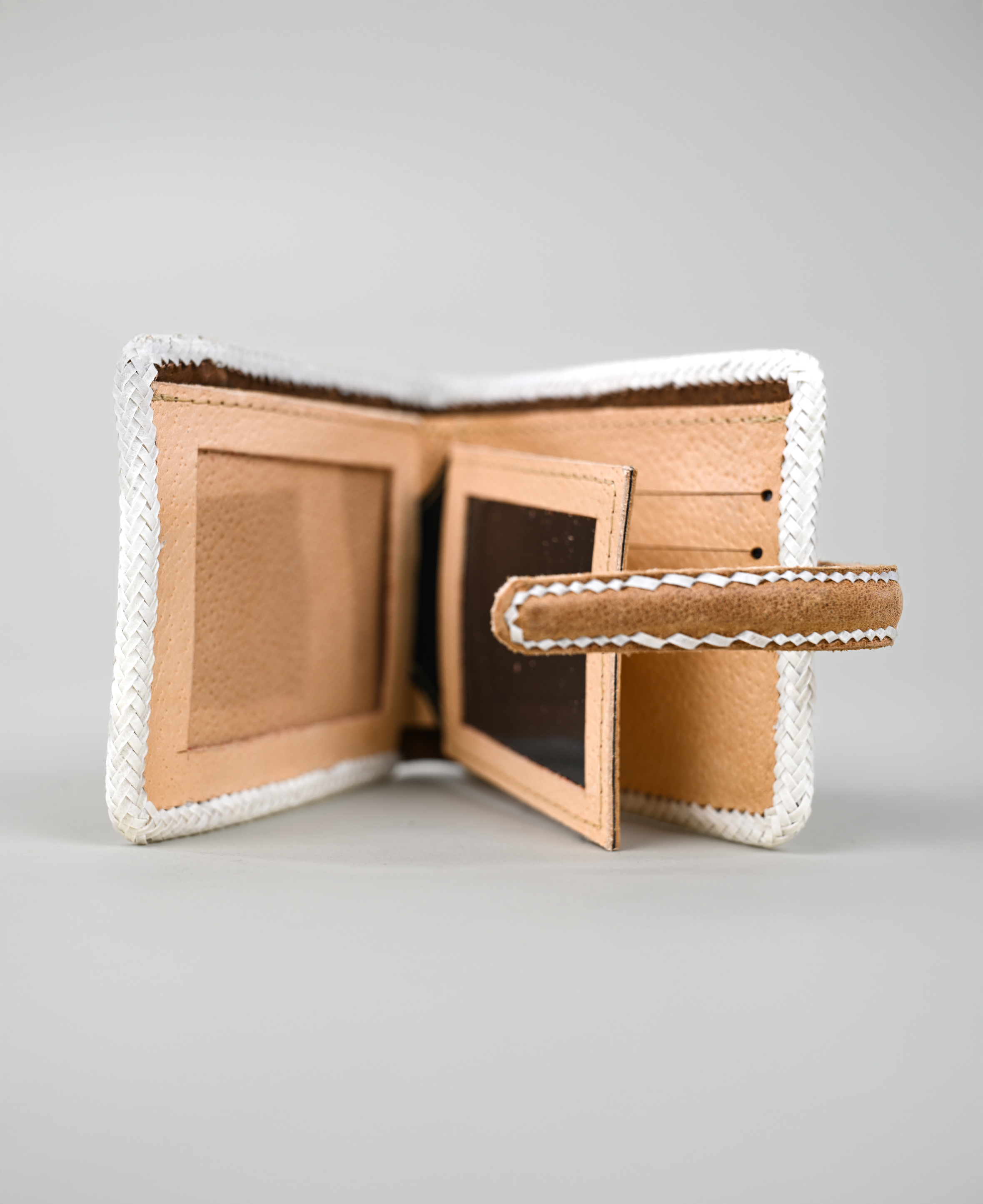 Billetera Cuero Chancho Completa Costura Cuyana  imagen 3