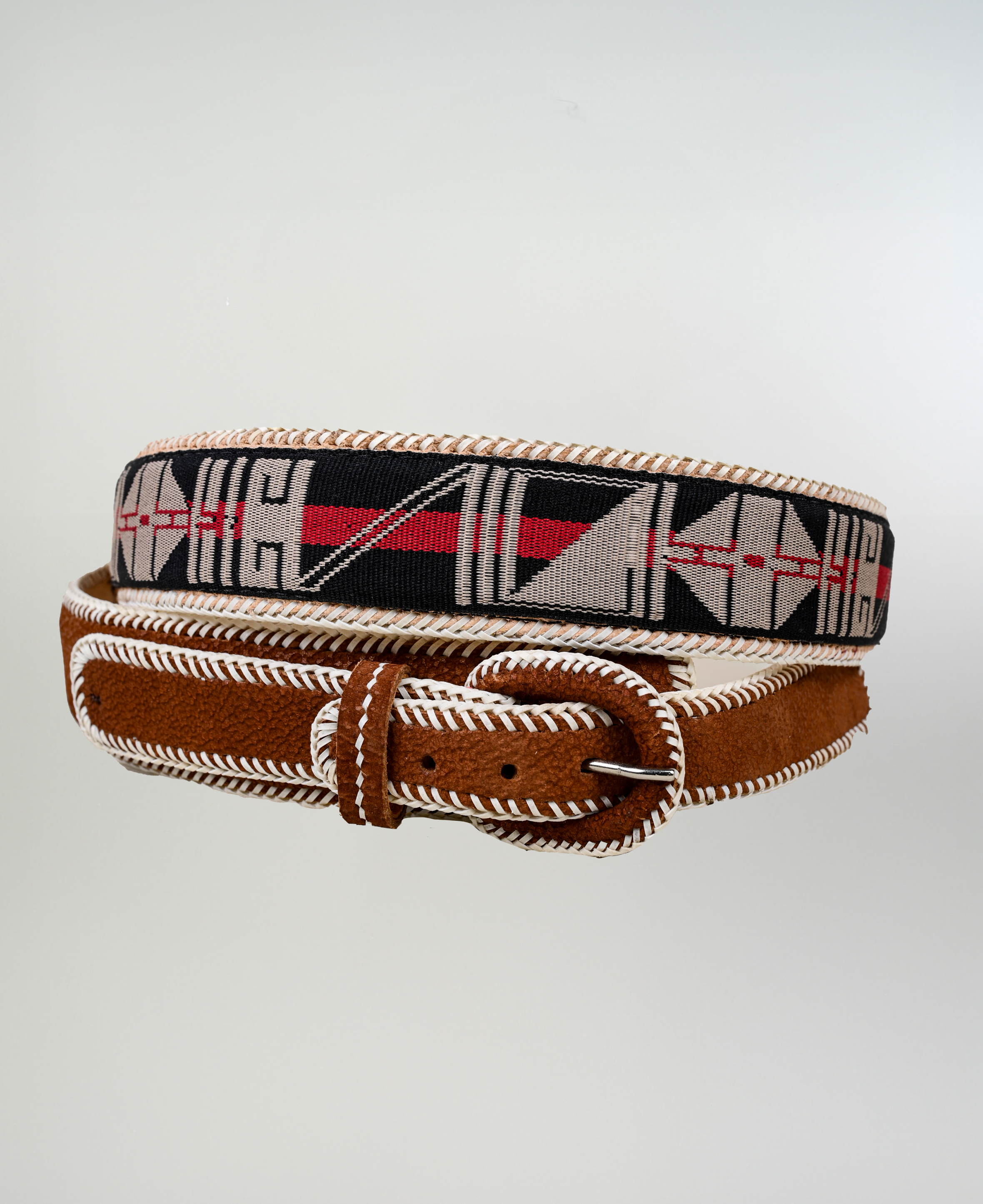 Cinturón de cuero con Cinta imagen 7