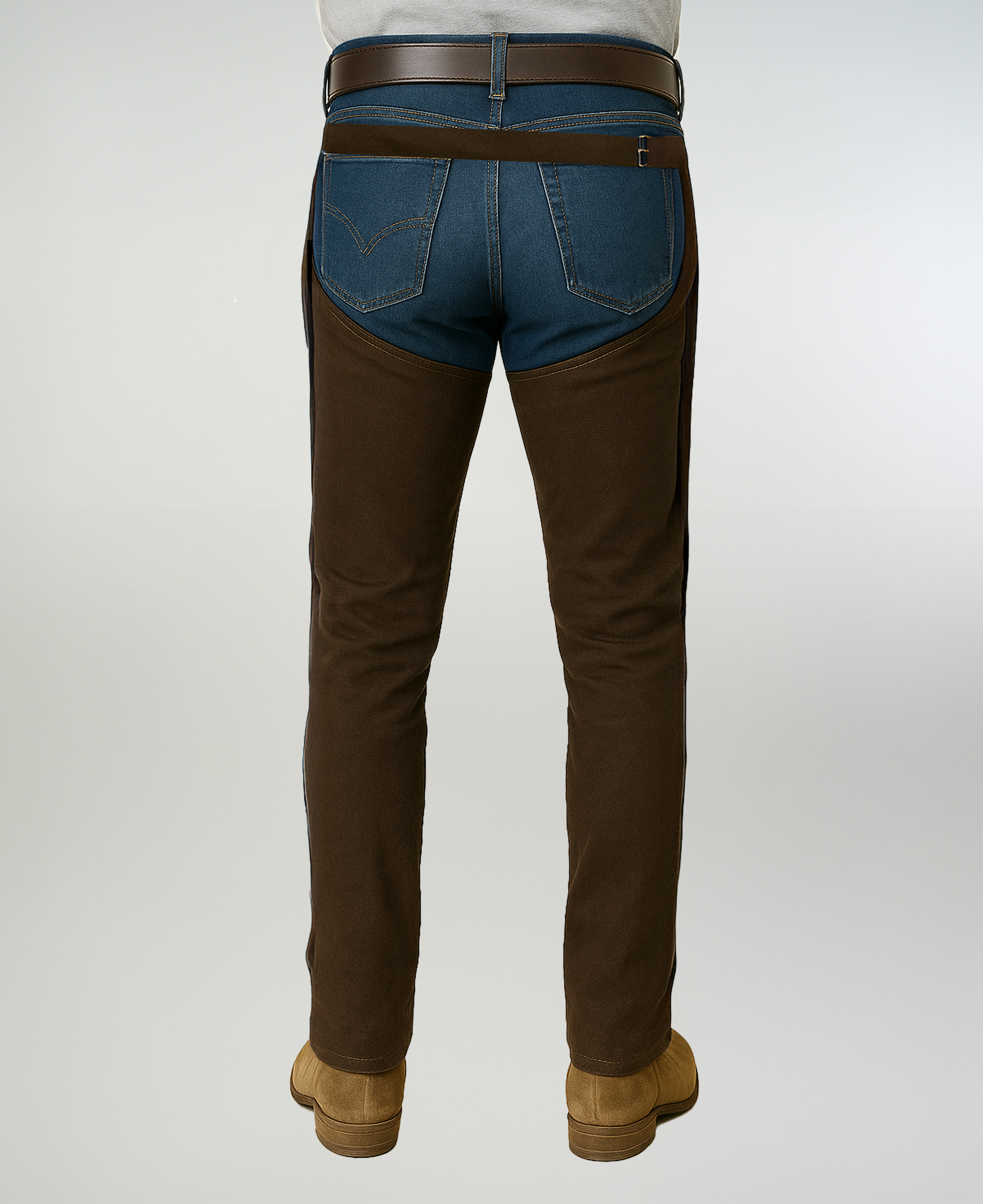 Chaparrera Cuero Café imagen 2