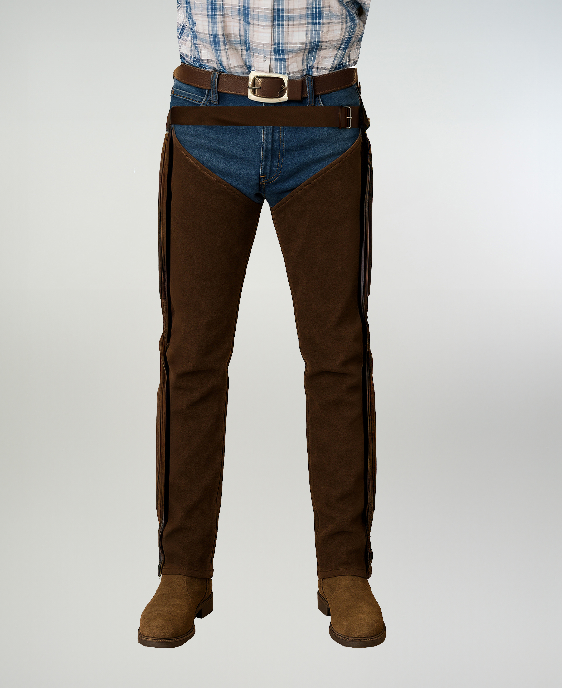 Chaparrera Cuero Café imagen 1